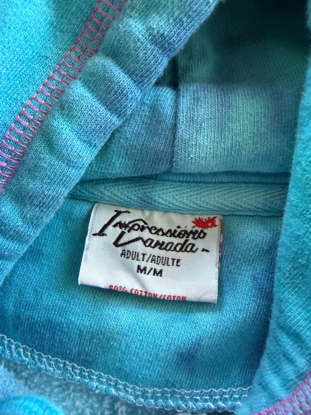 Vintage Vintage Blue Tie-Dye Niagara Falls Hoodie M Size M / US 6-8 / IT 42-44 - 5 Thumbnail