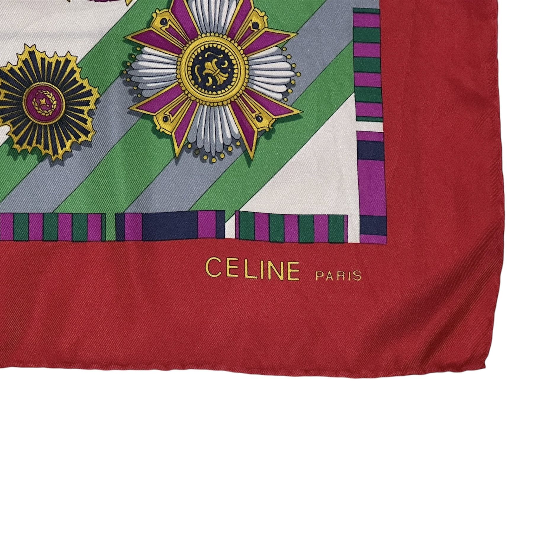 Celine Heat🔥Celine 100% Silk Scarf Size ONE SIZE - 4 Thumbnail