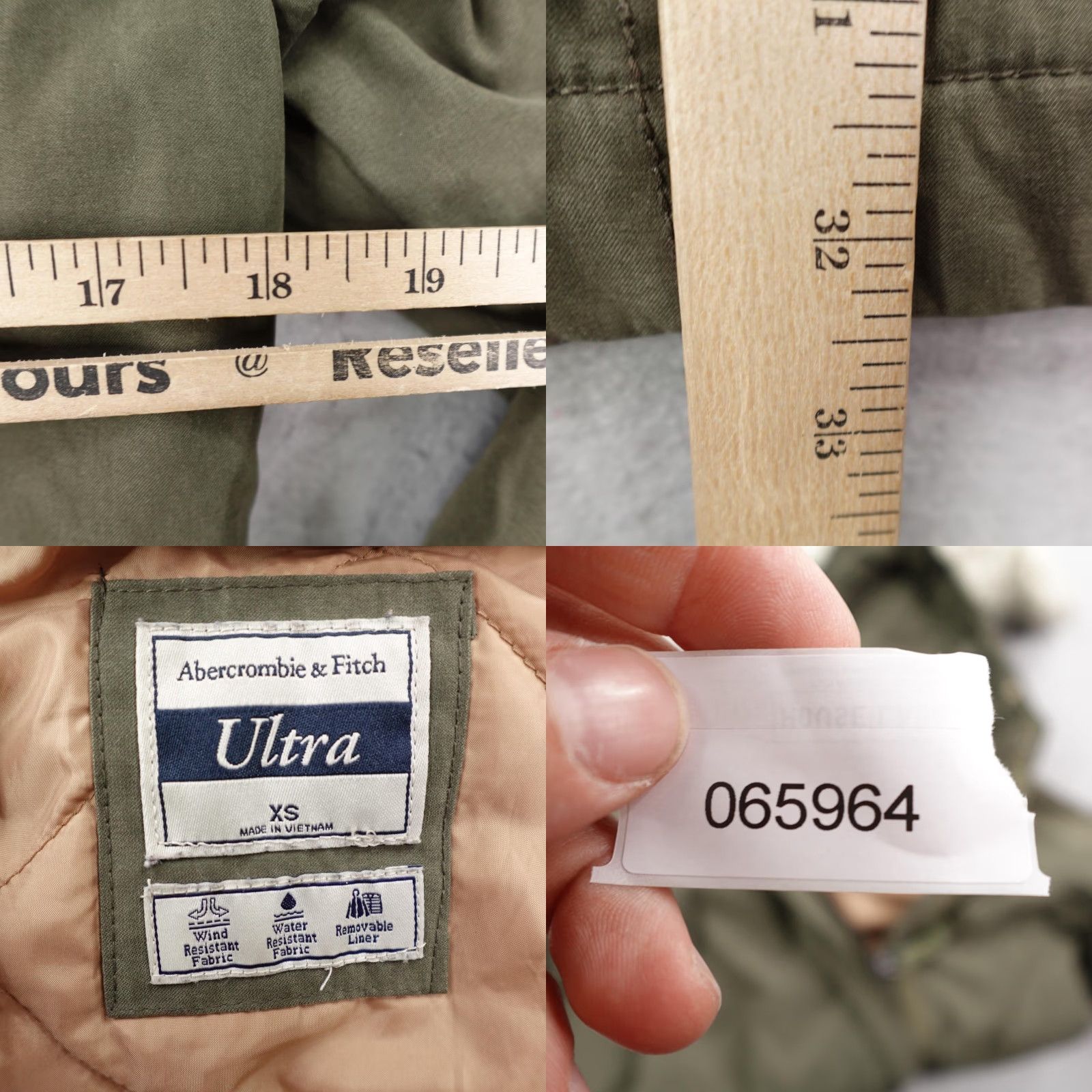 Abercrombie & Fitch VINTAGE Abercrombie & Fitch Coat Parka Womens XS Green Fur Trim Size XS / US 0-2 / IT 36-38 - 8 Thumbnail
