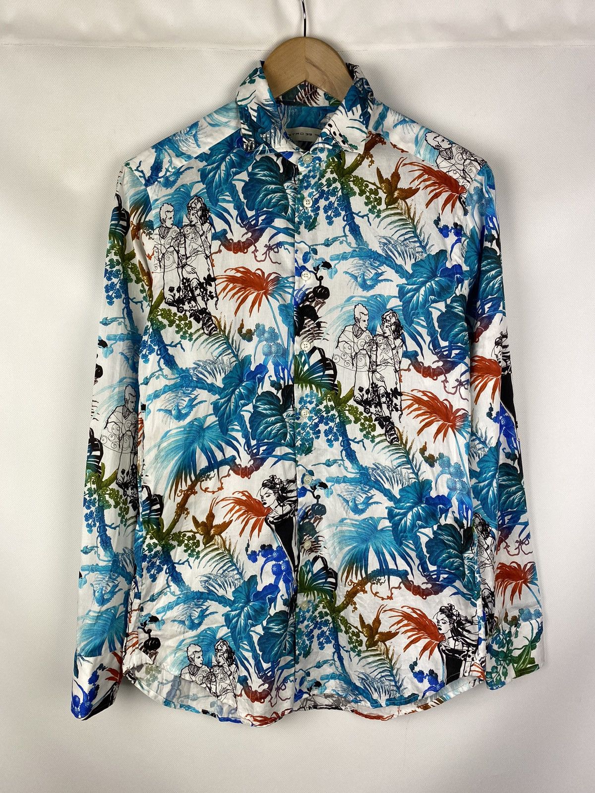 Etro Etro men’s long sleeve overprinted button up shirt size 39 Size US L / EU 52-54 / 3 - 1 Thumbnail