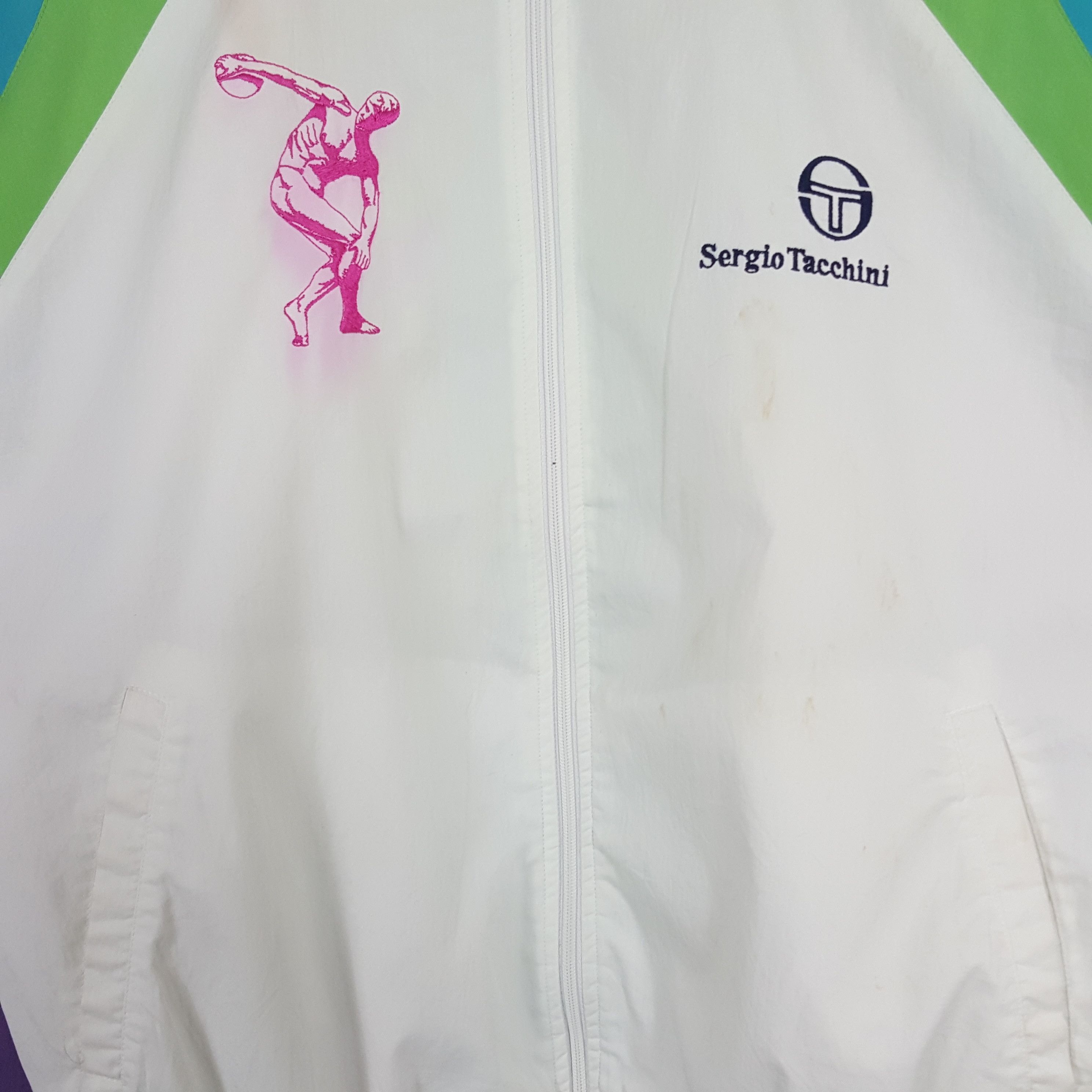 Sergio Tacchini × Vintage Vintage Sergio Tacchini Sports Style Retro Jacket Size US L / EU 52-54 / 3 - 2 Thumbnail