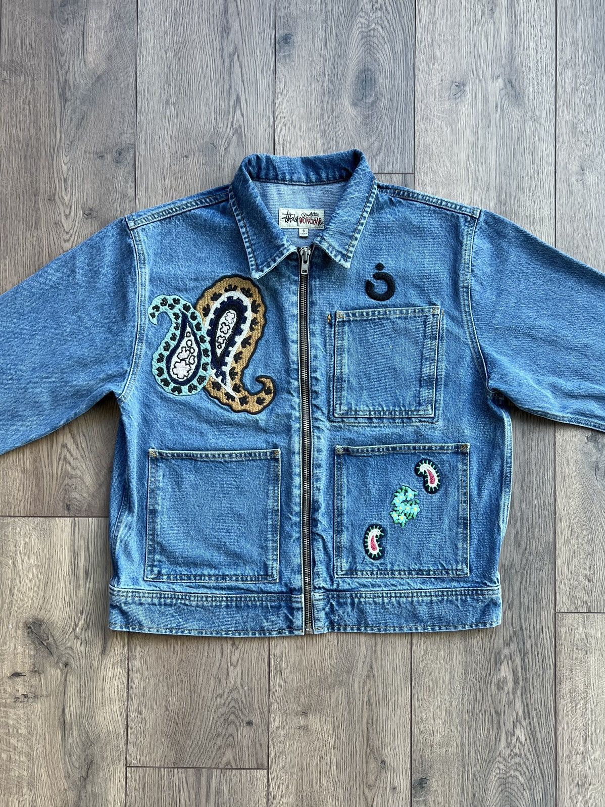 NOMA t.d × Stussy Stussy x Noma t.d. Denim Zip Work Jacket “Blue