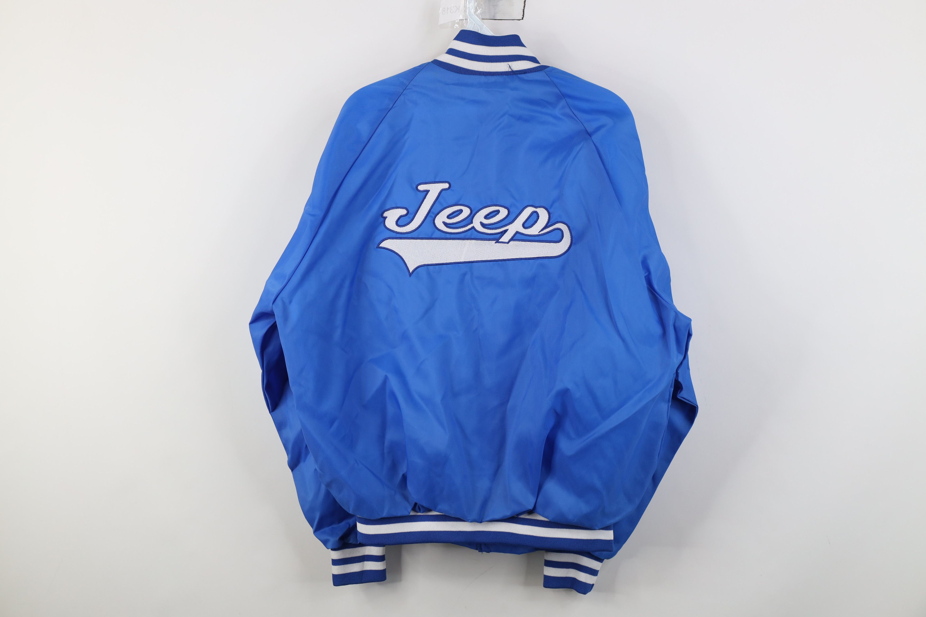 Vintage Vintage 90s Jeep Motor Co Assembly Satin Bomber Jacket USA Size US M / EU 48-50 / 2 - 13 Thumbnail