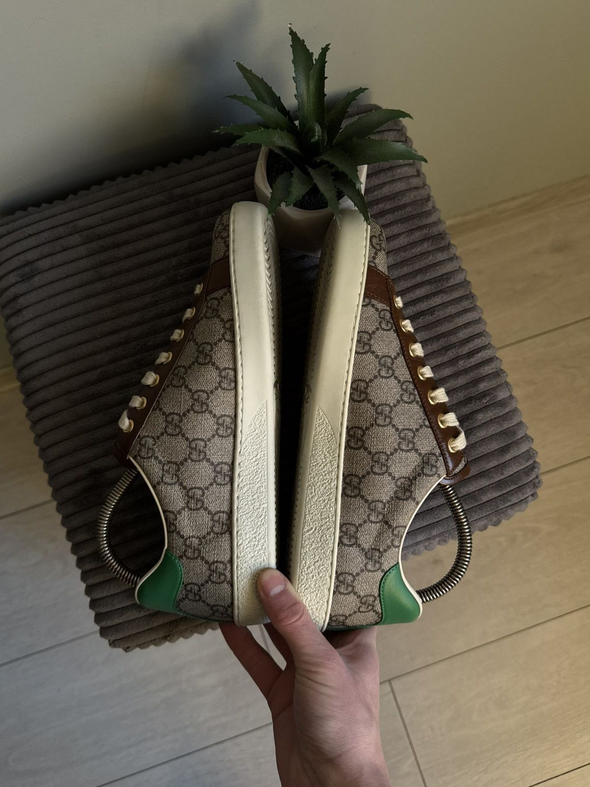 Gucci Gucci Fake Not Ace GG Monogram Sneakers Size US 6.5 / EU 39-40 - 5 Thumbnail