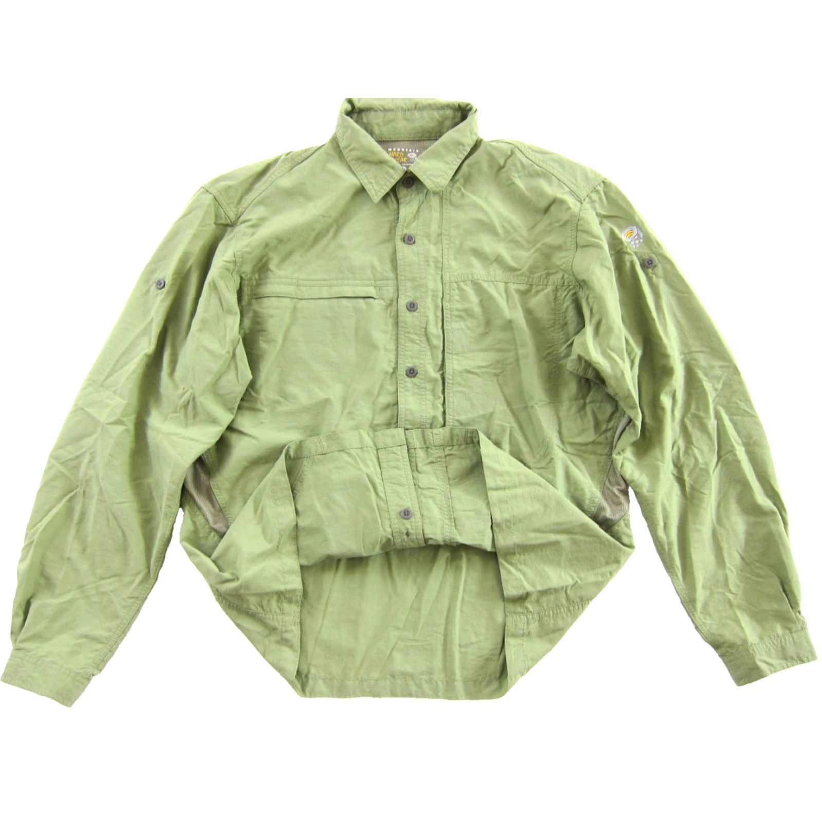 Mountain Hardwear Mountain Hardwear Shirt Men M Green Nylon Lightweight Vent Fast Dry Long Sleeve Button-Up Collared 100% nylon Front Embroidered Buttons Size US M / EU 48-50 / 2 - 5 Thumbnail