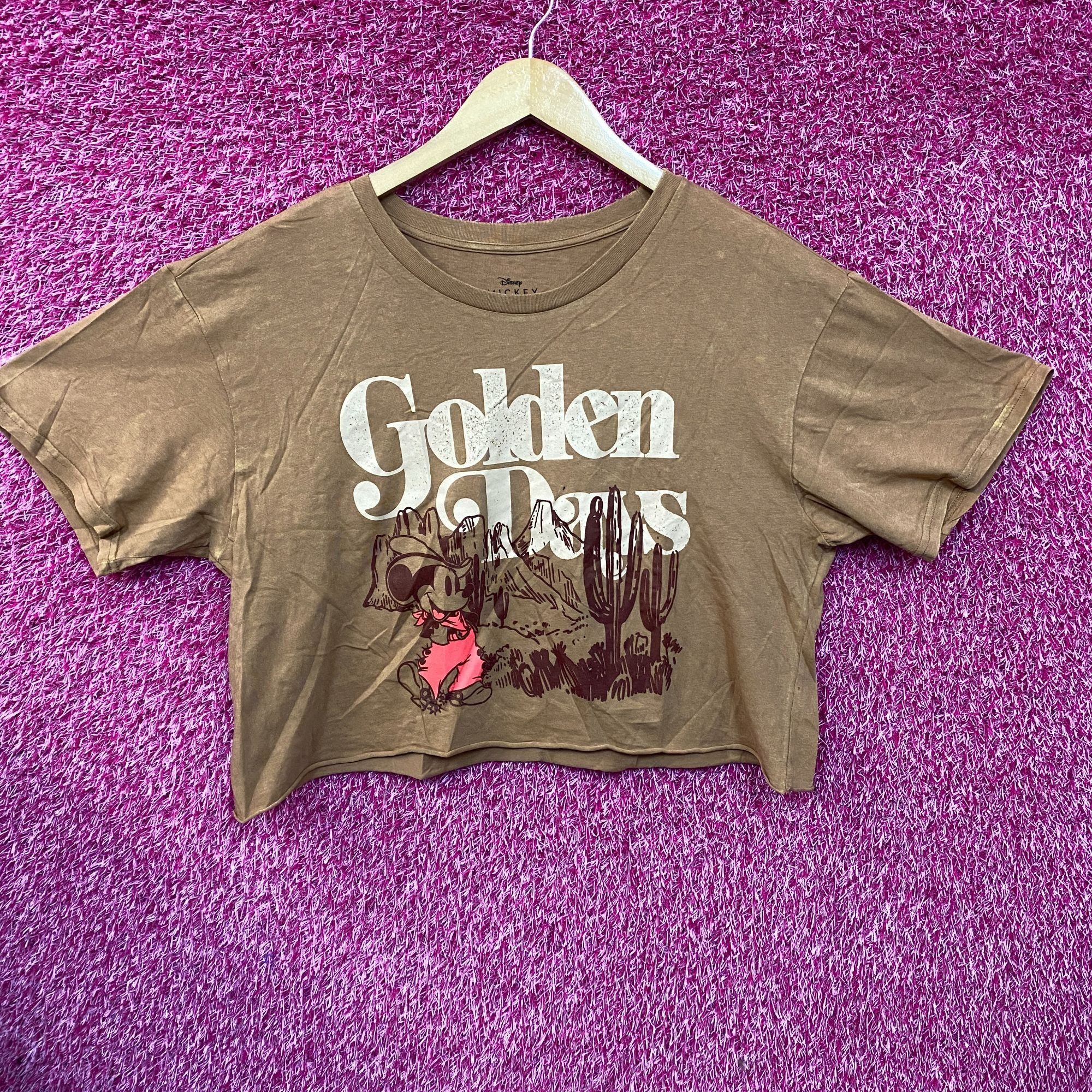 Disney Disney Mickey Mouse Golden Days Brown Crop Top XL Size XL / US 12-14 / IT 48-50 - 1 Thumbnail
