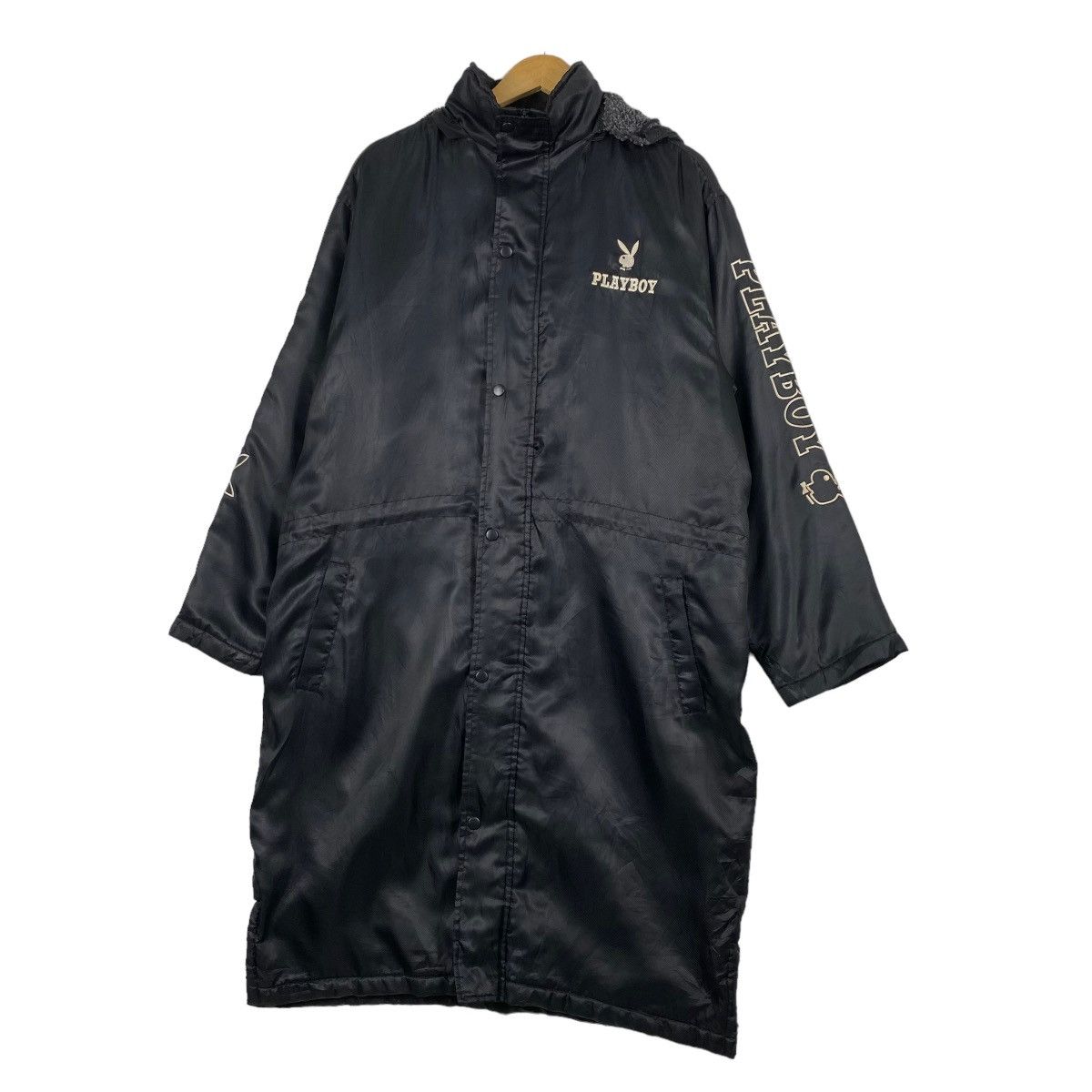 Japanese Brand × Playboy Playboy Long Coach Jacket Hoodies Size XL Size US XL / EU 56 / 4 - 3 Thumbnail