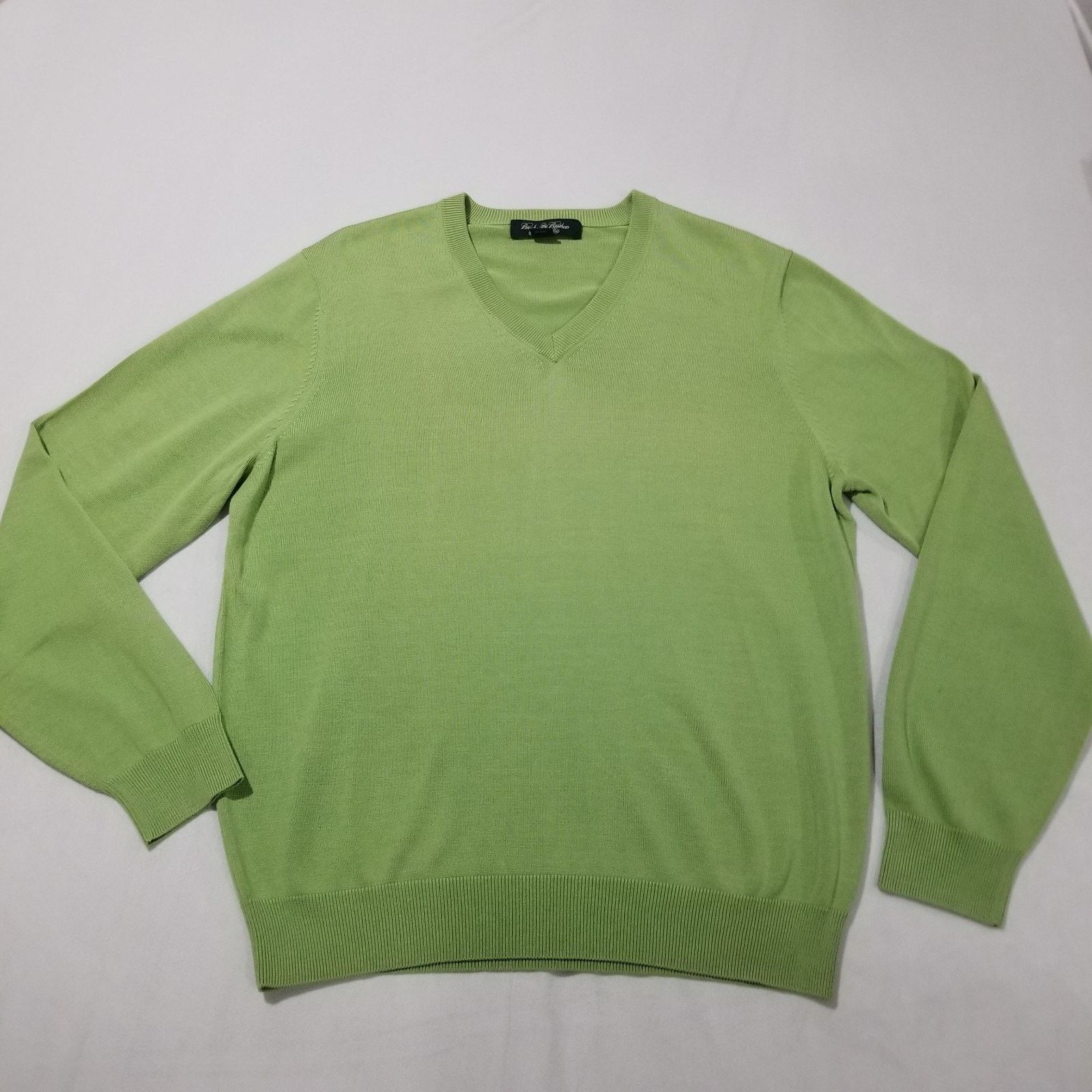 Brooks Brothers BROOKS BROTHERS Sweater Mens Large Country Club Green Silk Size US L / EU 52-54 / 3 - 1 Thumbnail