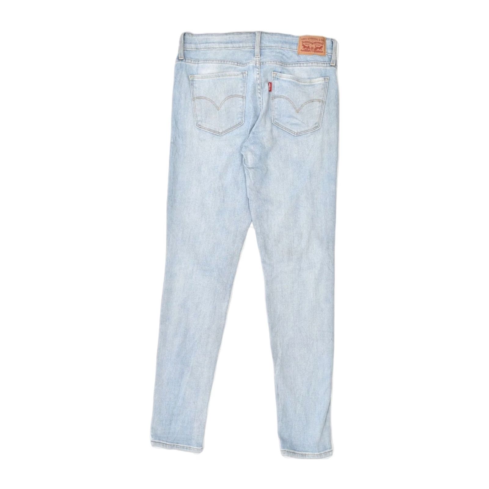 Levi's LEVI'S Womens 711 Skinny Jeans W26 L27 Blue Cotton Size 27" / US 4 / IT 40 - 2 Thumbnail