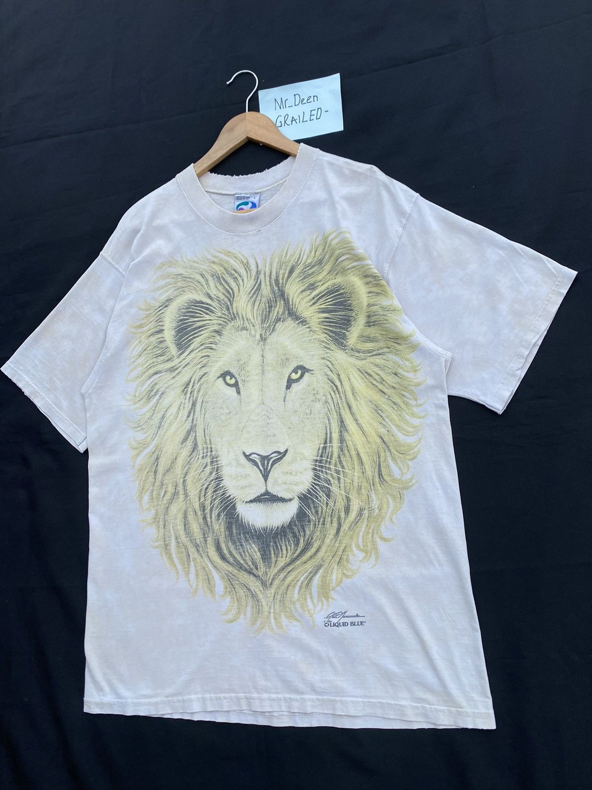 Liquid Blue Rare Vintage Liquid Blue Lion Head Printed Tshirt Size US L / EU 52-54 / 3 - 3 Thumbnail