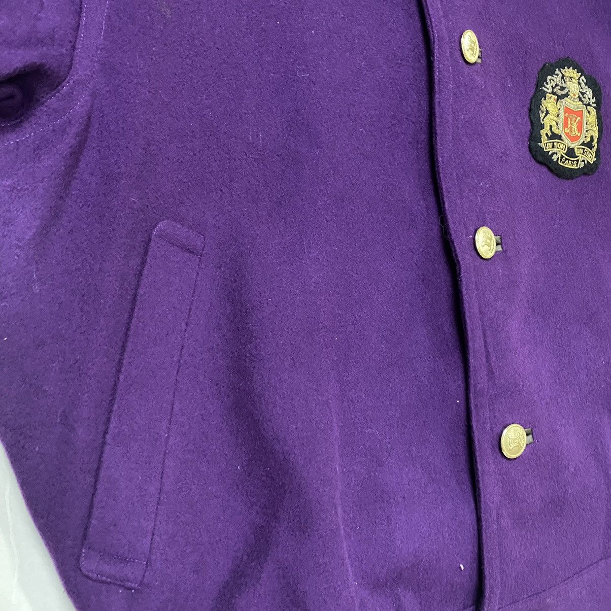 Celine Vintage Celine Paris Wool Button Luxury Jacket 1980s Size US M / EU 48-50 / 2 - 12 Thumbnail