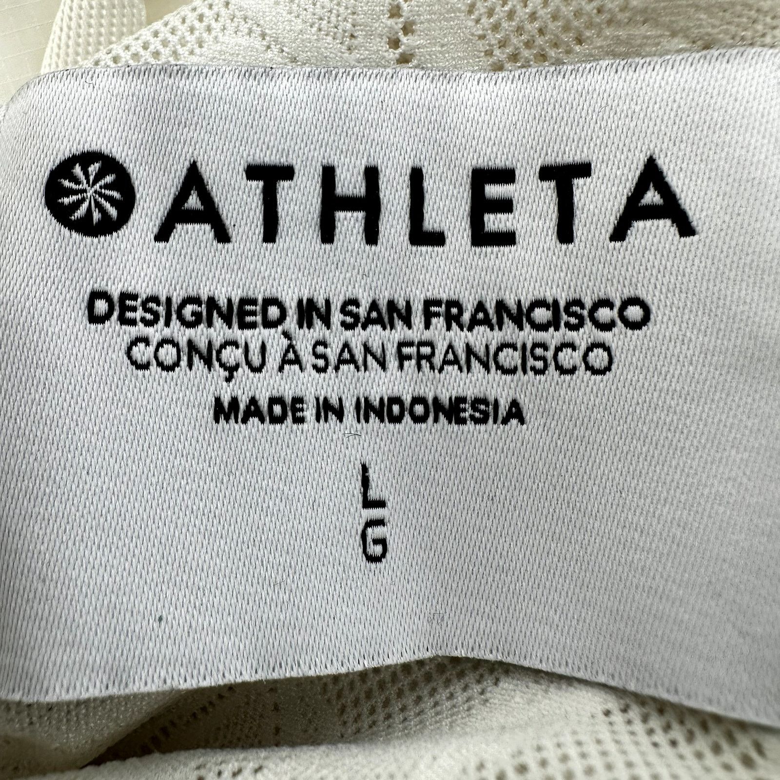 Athleta Athleta Sightseer Lace Jacket Stand Collar Full Zip White L Size L / US 10 / IT 46 - 3 Thumbnail