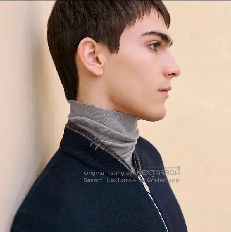 Hermes Hermes Cashmere zip-up jacket, olive green, 100% cashmere Size US L / EU 52-54 / 3 - 3 Thumbnail