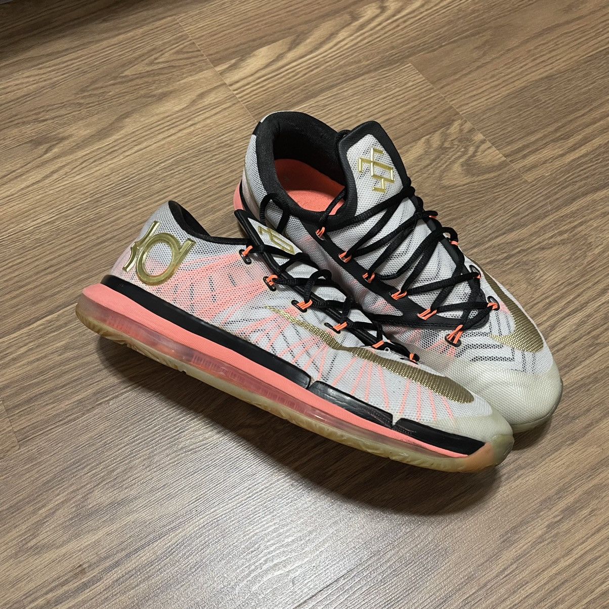 Nike 2014 Nike KD 6 Elite Gold Size US 13 / EU 46 - 4 Thumbnail