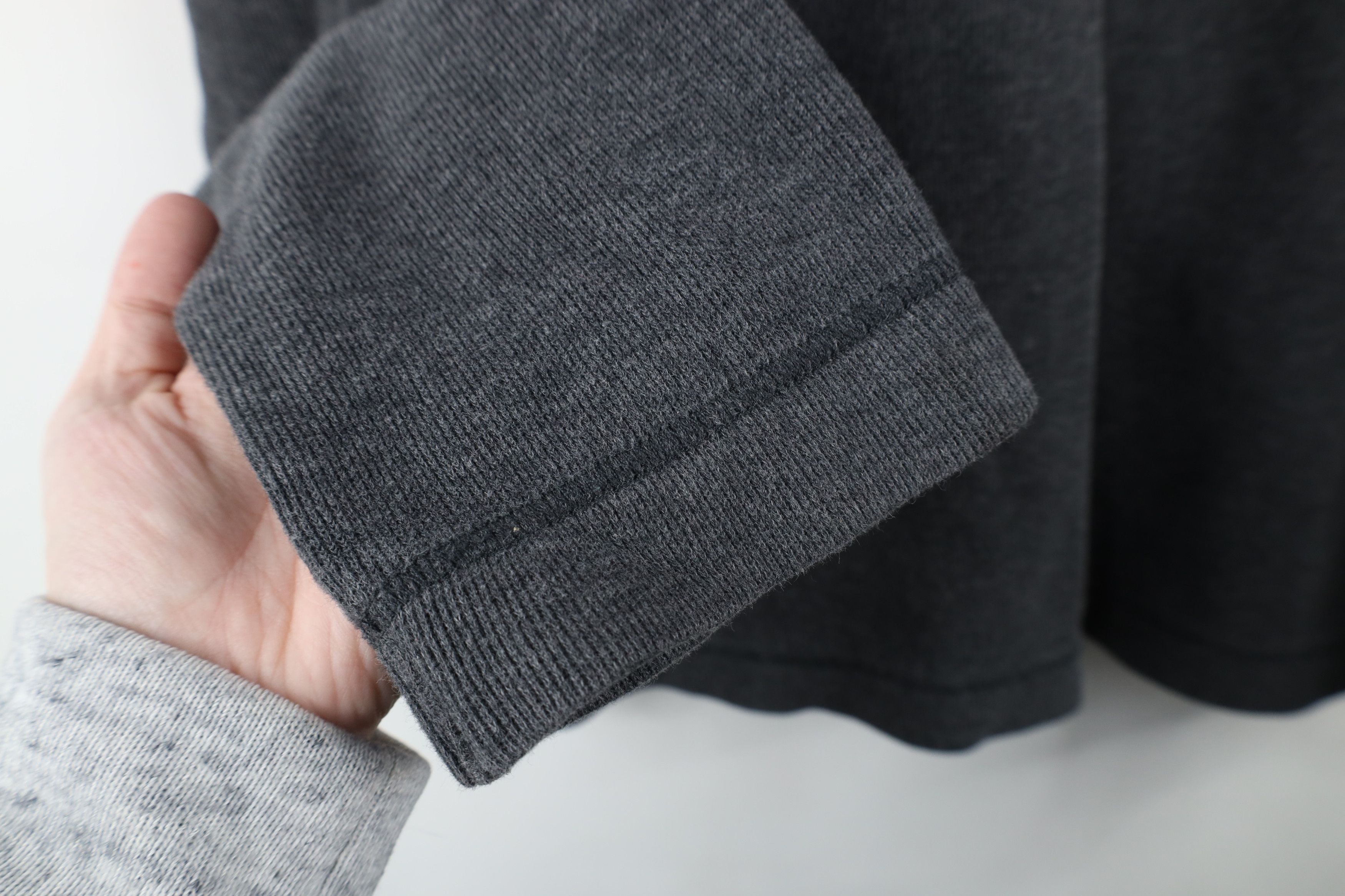Gap × Vintage Vintage 90s Y2K Gap Ribbed Knit Long Sleeve T-Shirt Gray Size US M / EU 48-50 / 2 - 6 Thumbnail