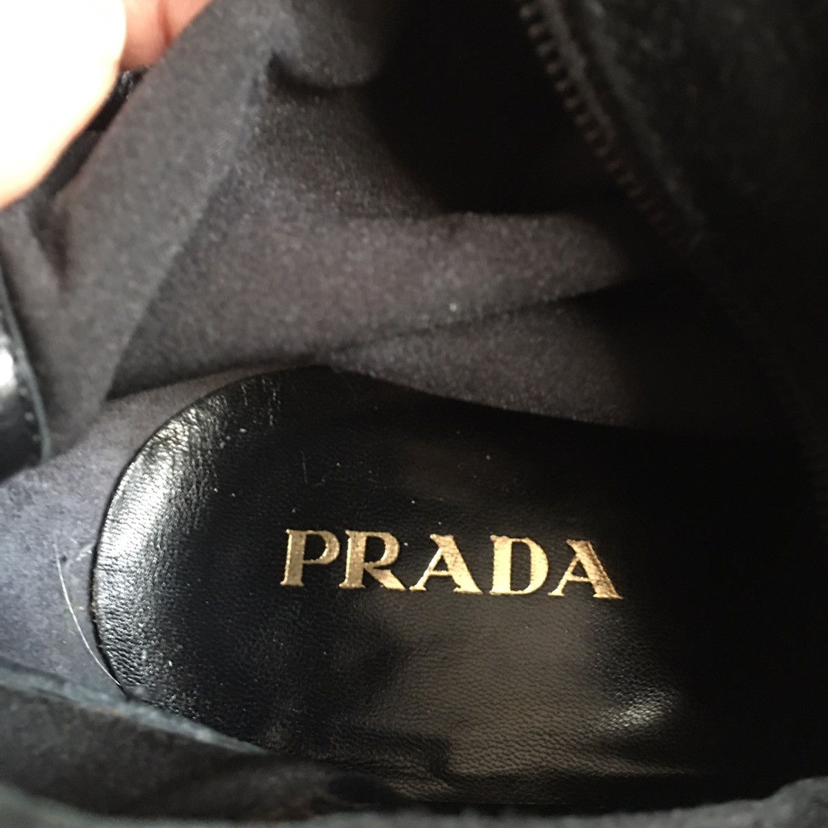 Prada PRADA Calzature Camoscio Black Suede High Boots EU 40 Size US 10 / IT 40 - 16 Thumbnail