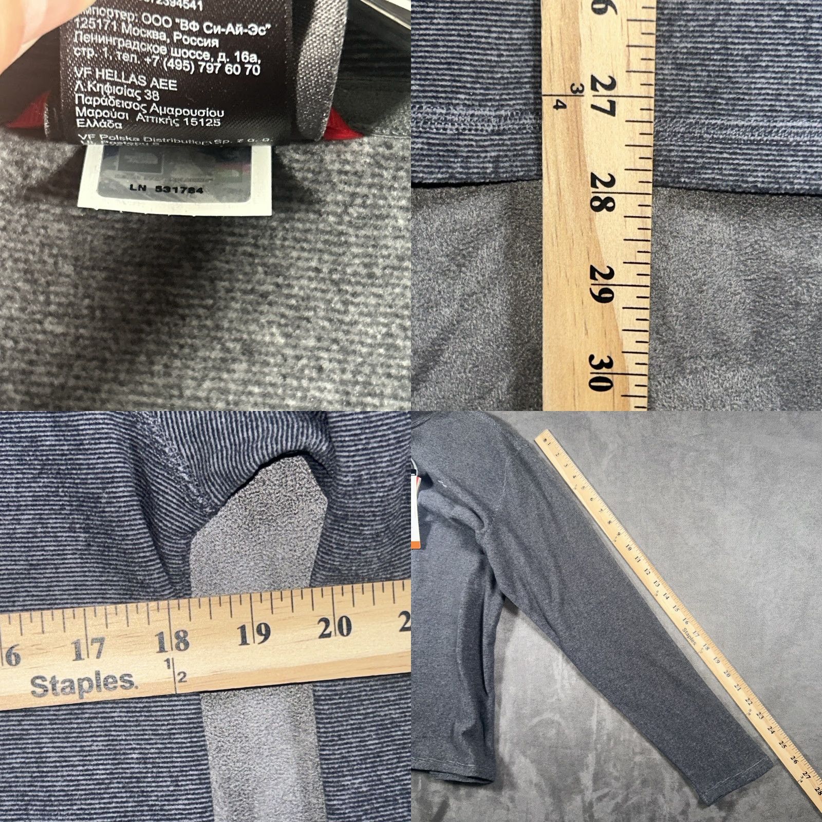 The North Face The North Face TKA 100 Glacier 1/4 Zip Fleece Mens Vanadis Gray S Polartec Jacket Size US S / EU 44-46 / 1 - 8 Thumbnail