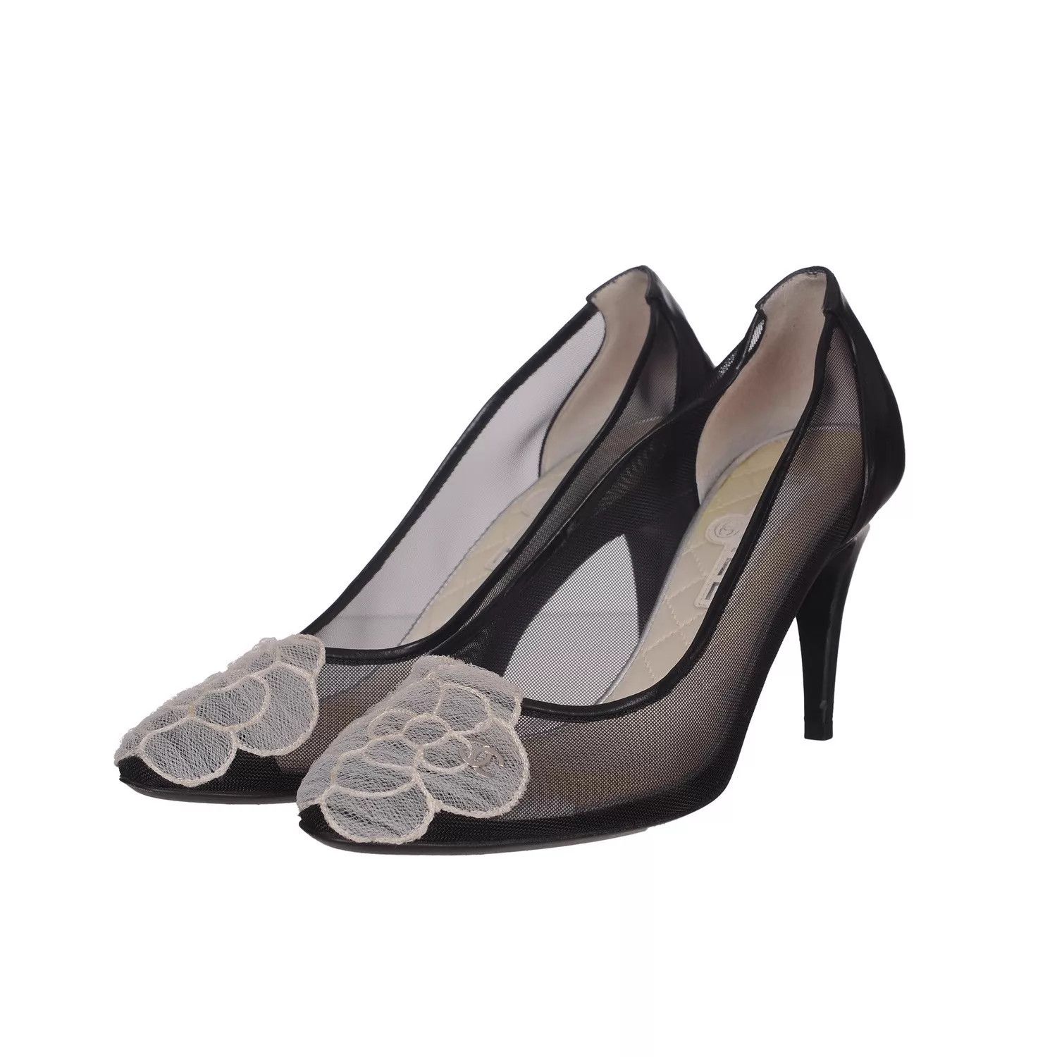 Chanel CHANEL Women's High Heels 35 Size US 4.5 / IT 34.5 - 1 Thumbnail