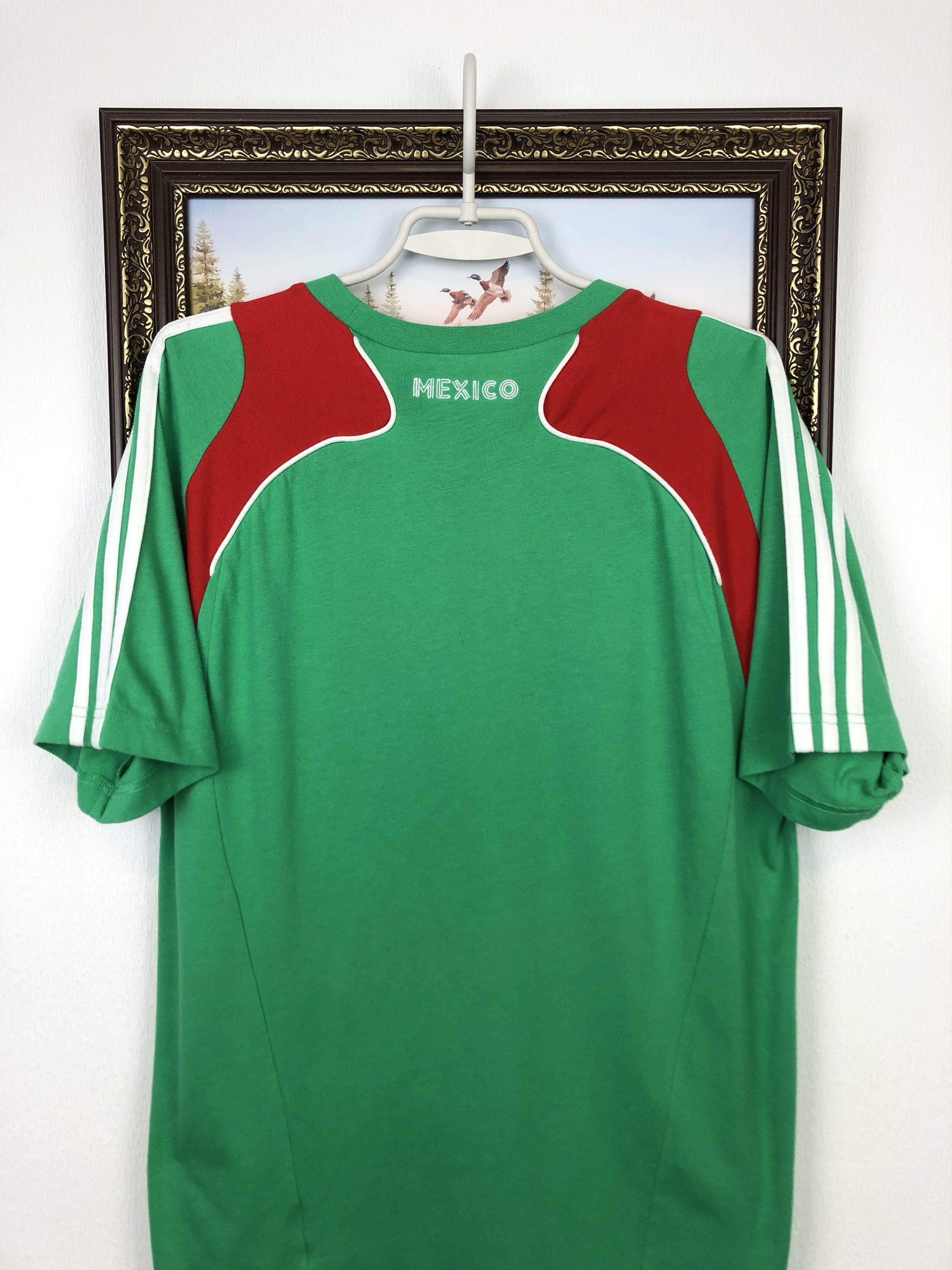 Adidas × Vintage Vintage Adidas Mexico Football Shirt Soccer Train Tee Rare Size US M / EU 48-50 / 2 - 8 Thumbnail