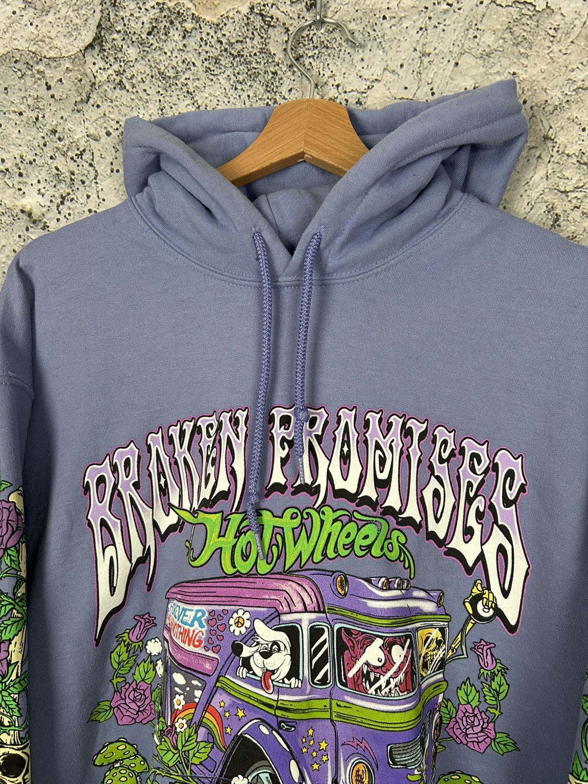 Vintage Hot Wheels Broken Promises Hoodie Graphic Racing Streetwear Size US M / EU 48-50 / 2 - 3 Thumbnail