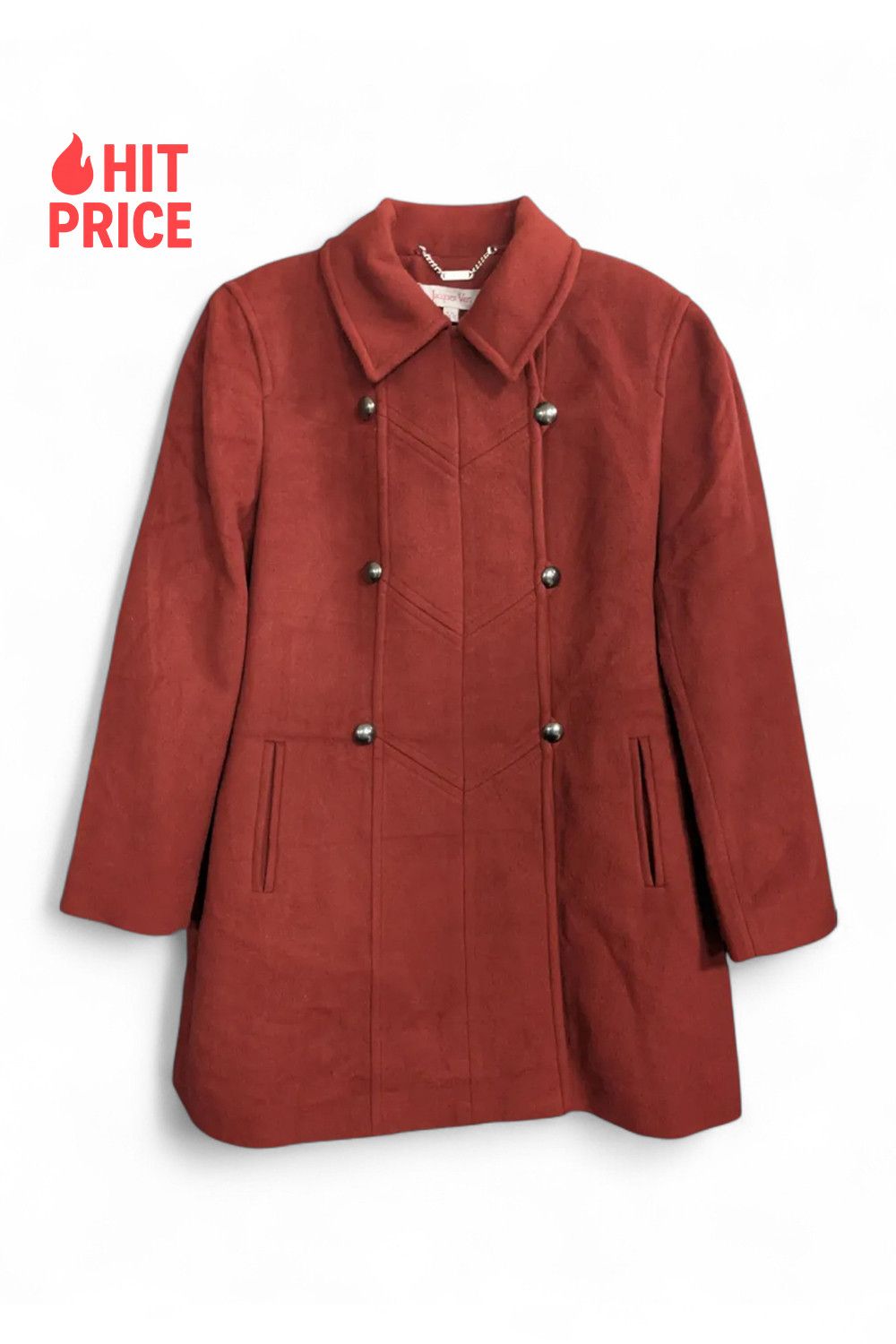 Other Jacques Vert Wool Cashmere Coat Rusty Red Women’s Size 44 Size M / US 6-8 / IT 42-44 - 1 Thumbnail