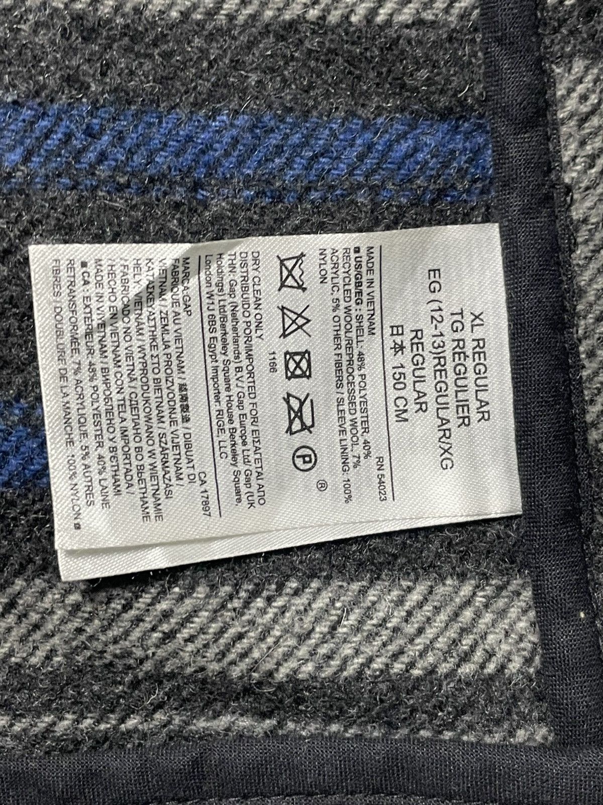 Gap × Vintage Vintage Gap Kids Wool Hooded Coat (46) Size US S / EU 44-46 / 1 - 7 Thumbnail