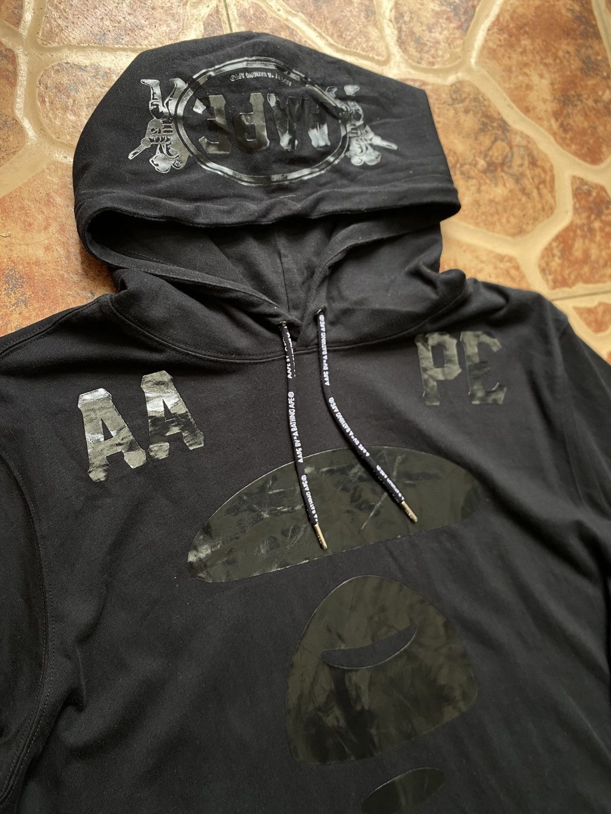 Aape Aape By A Bathing Ape - 1/4 Hoodie Size US L / EU 52-54 / 3 - 7 Thumbnail