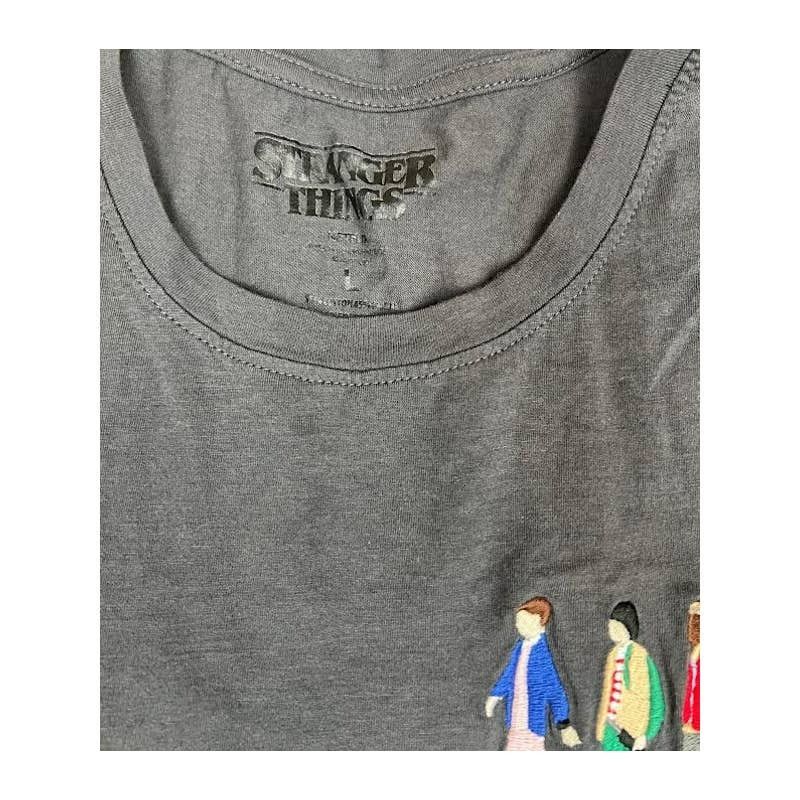 Vintage Netflix Stranger Things Embroidered Tank Top Charcoal Grey Size M / US 6-8 / IT 42-44 - 6 Thumbnail