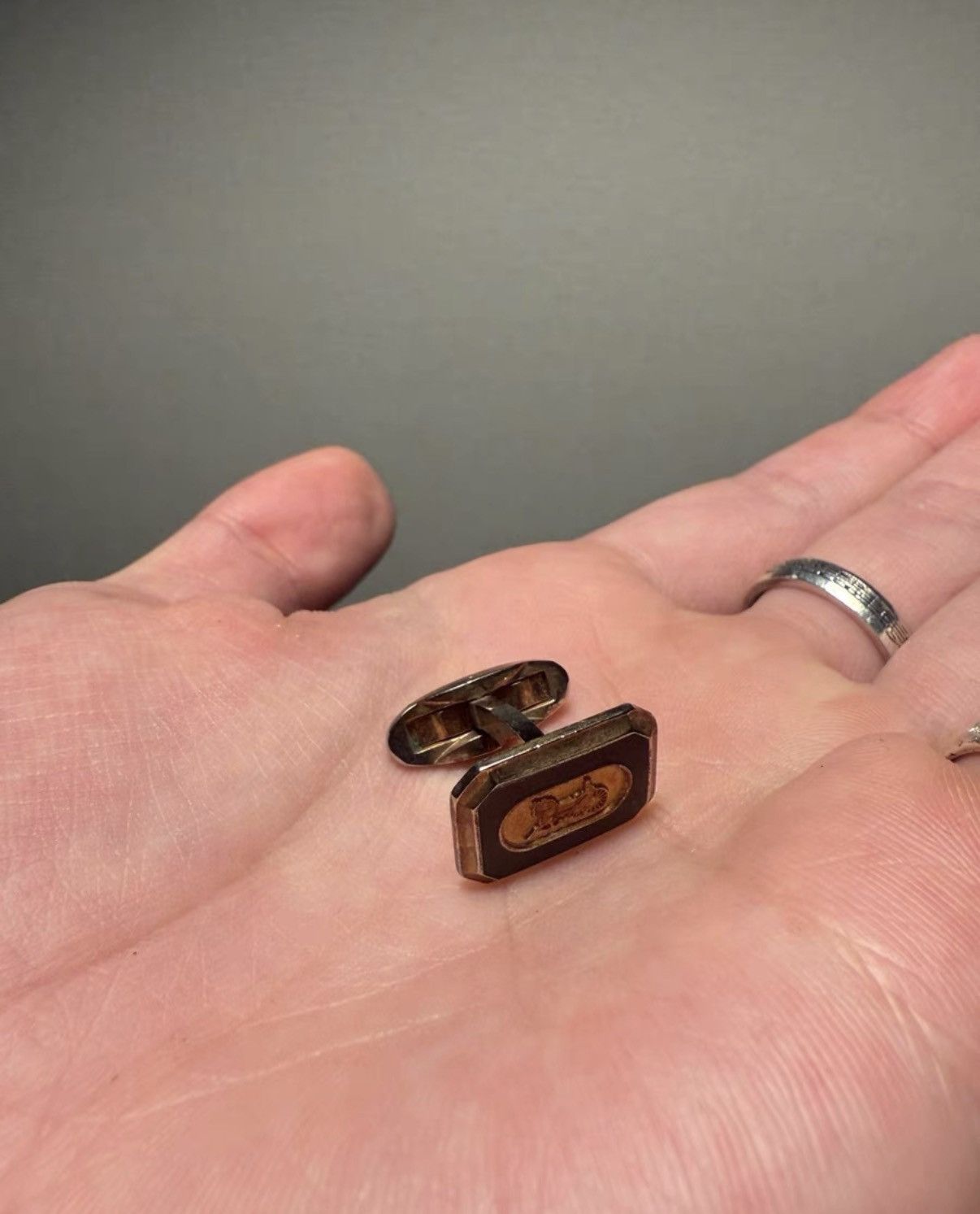 Celine Celine Vintage Carriage Shirt Cufflinks K24 Size ONE SIZE - 3 Thumbnail