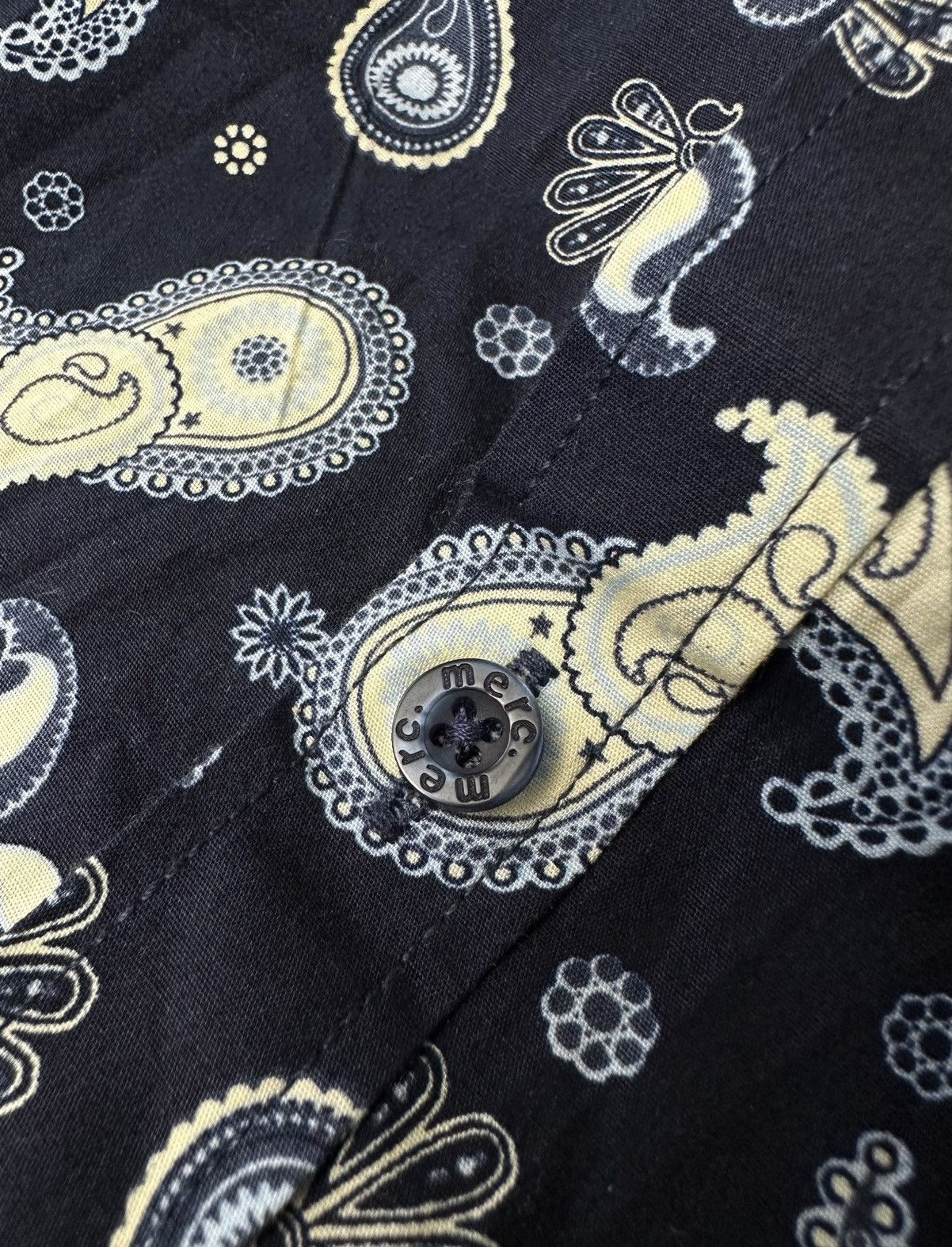 Merc Merc London Paisley Navy Shirt In Perfect Condition Size S-M Size US S / EU 44-46 / 1 - 6 Thumbnail