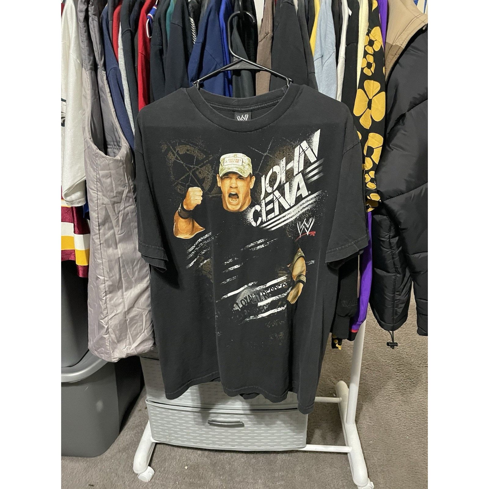 WWE Size L -VTG WWE John Cena Hustle Shirt Back Hit AOP Size US L / EU 52-54 / 3 - 1 Thumbnail