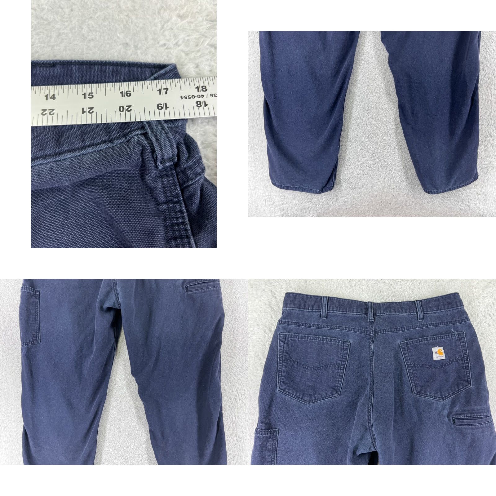 Carhartt Carhartt Jeans Mens 38 Blue Denim Original Fit FR Cat 2 2112 Cotton Blend Size US 38 / EU 54 - 9 Thumbnail