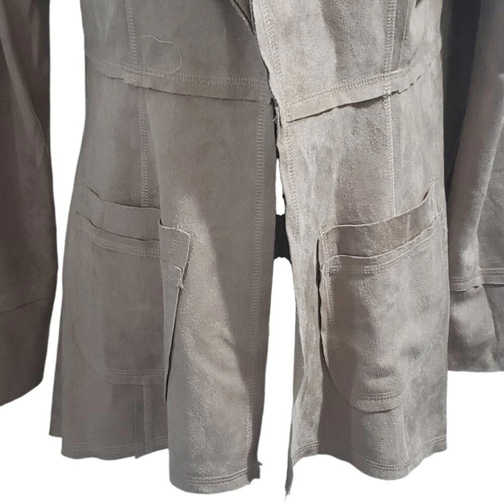 Designer CT1934 Ethyl Tan Faux Suede Jacket S Size S / US 4 / IT 40 - 3 Thumbnail