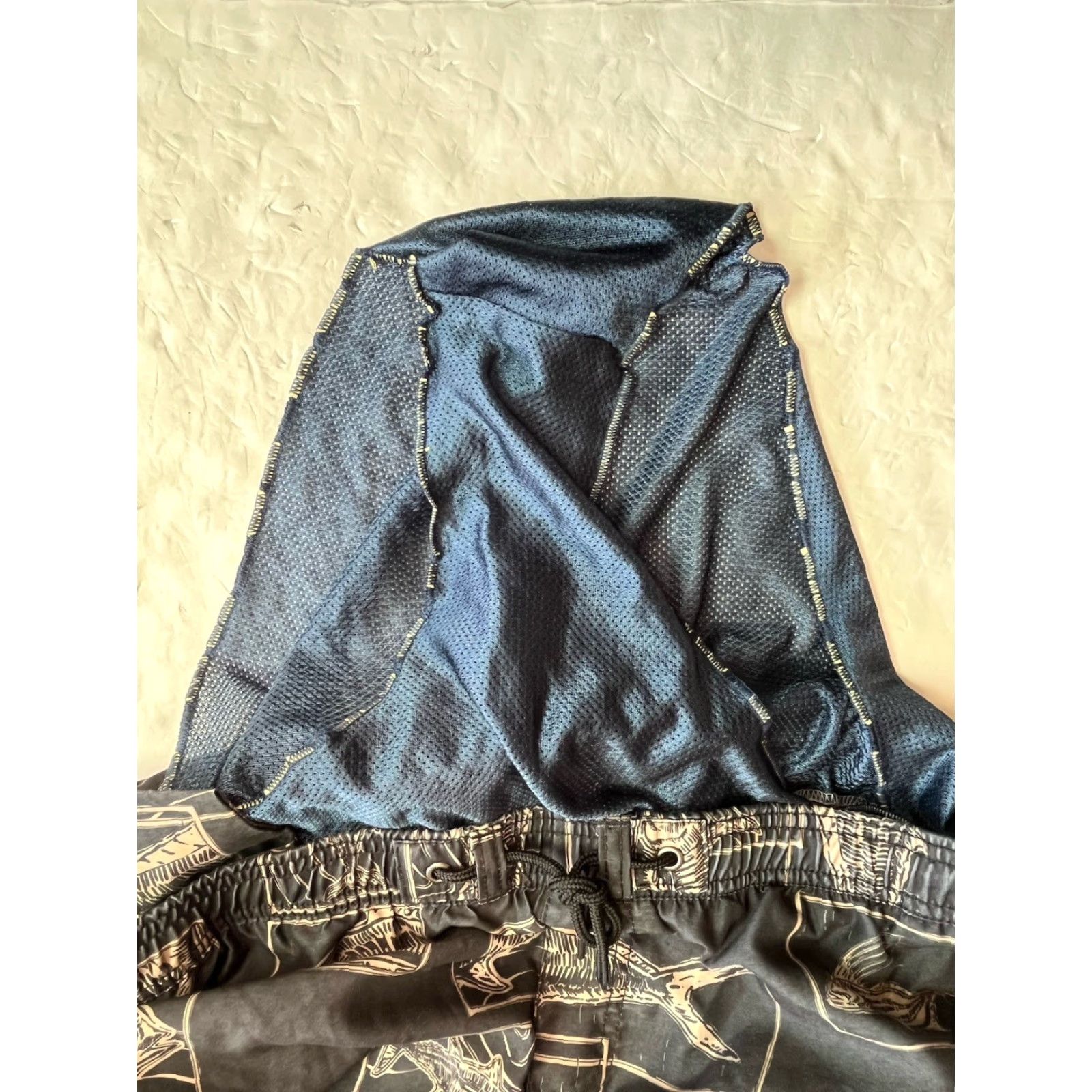 O'Neill VINTAGE O'Neill Board Shorts Men Surf Beach 100% Polyester Stretch Black Size L Short Bottom Camping Swimwear Size US 33 - 6 Thumbnail