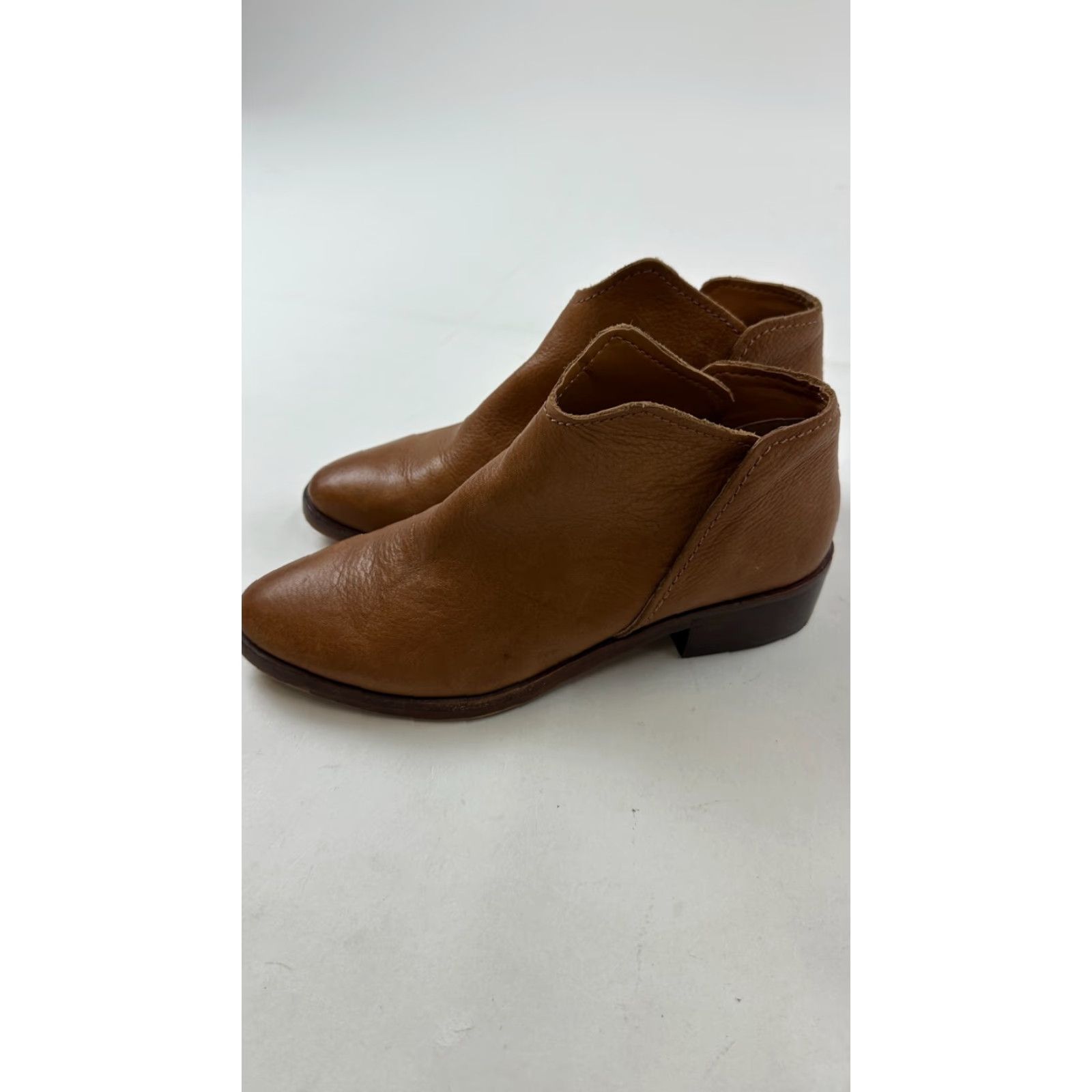 Dolce Vita Dolce Vita Ankle Boots Women’s 8 Brown Leather Almond Toe Block Heel Casual Outdoor Size US 8 / IT 38 - 5 Thumbnail