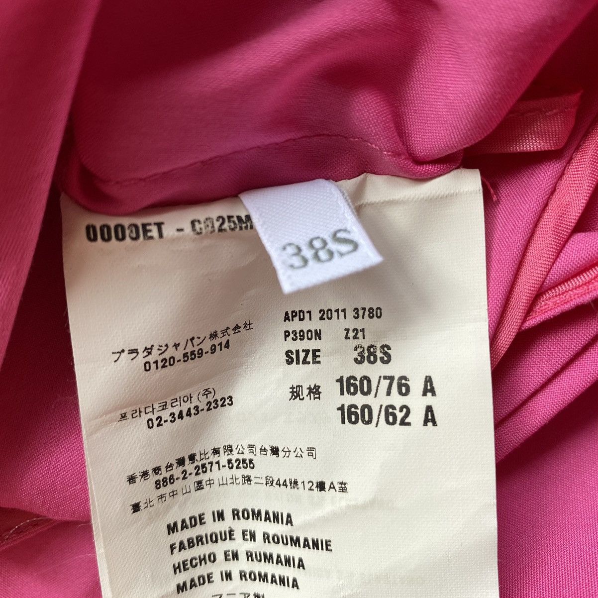 Prada Prada SS12 Pink Stretch Dress Size 38 Size XS / US 0-2 / IT 36-38 - 7 Thumbnail