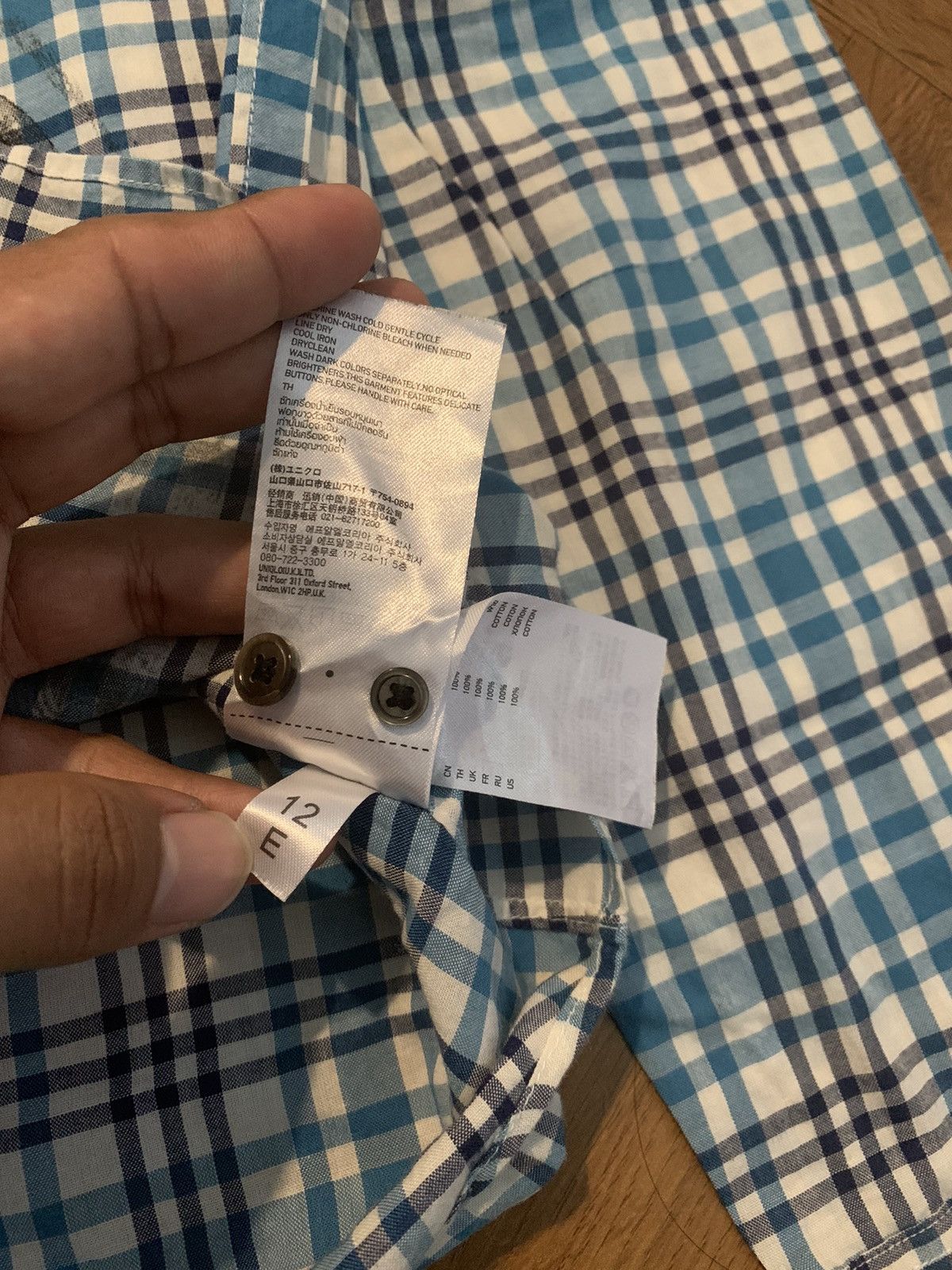 Japanese Brand × Undercover × Uniqlo UNDERCOVER X UNIQLO printed plaid shirt gothic vkei style Size US M / EU 48-50 / 2 - 13 Thumbnail