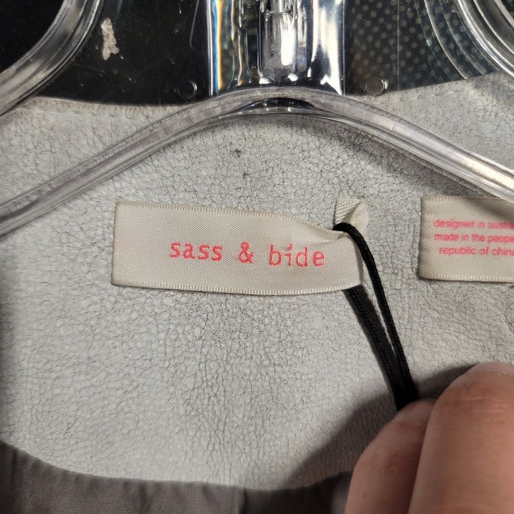 Other NWT Sass & Bide 'Your Song' Distressed Leather Jacket Size L / US 10 / IT 46 - 4 Thumbnail