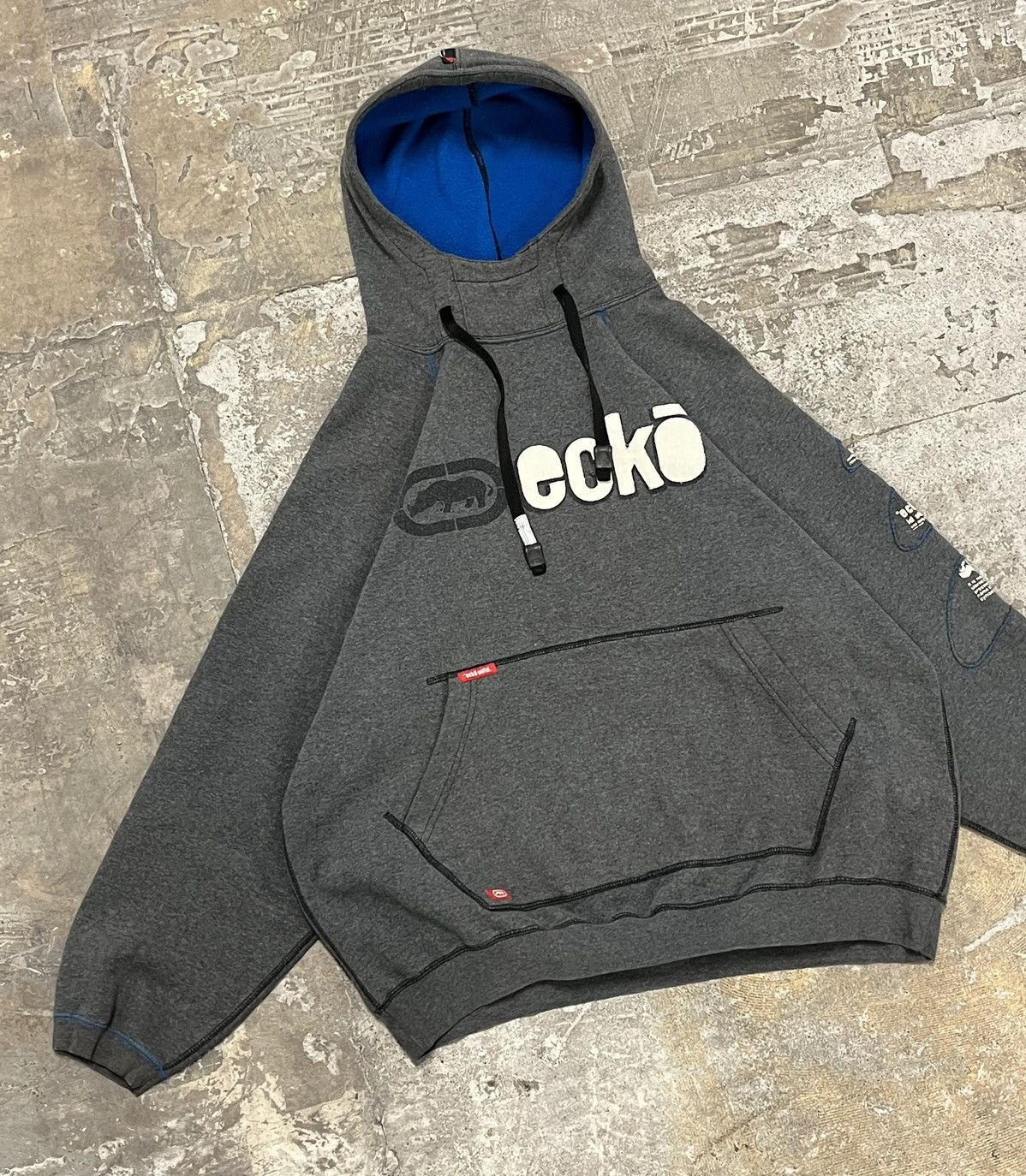 Ecko Unltd. × Vintage Crazy rare y2k ecko streetwear hip hop skater hoodie Size US XL / EU 56 / 4 - 1 Thumbnail