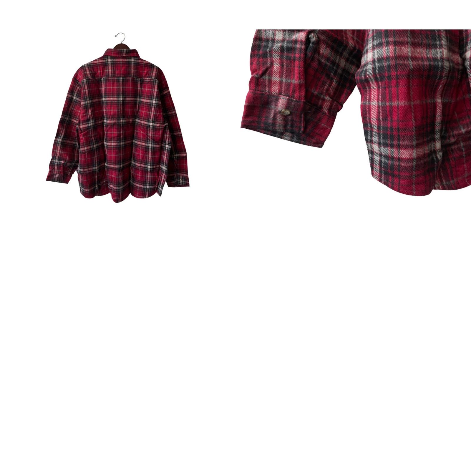 Vintage VINTAGE Five Brother Brawny Heavyweight Flannel Shirt Mens 2XL Red Plaid Long Sleeve Button-Up Heavyweight USA NWT Deadstock 80s Mens Brawny Shirt Size US XXL / EU 58 / 5 - 8 Thumbnail