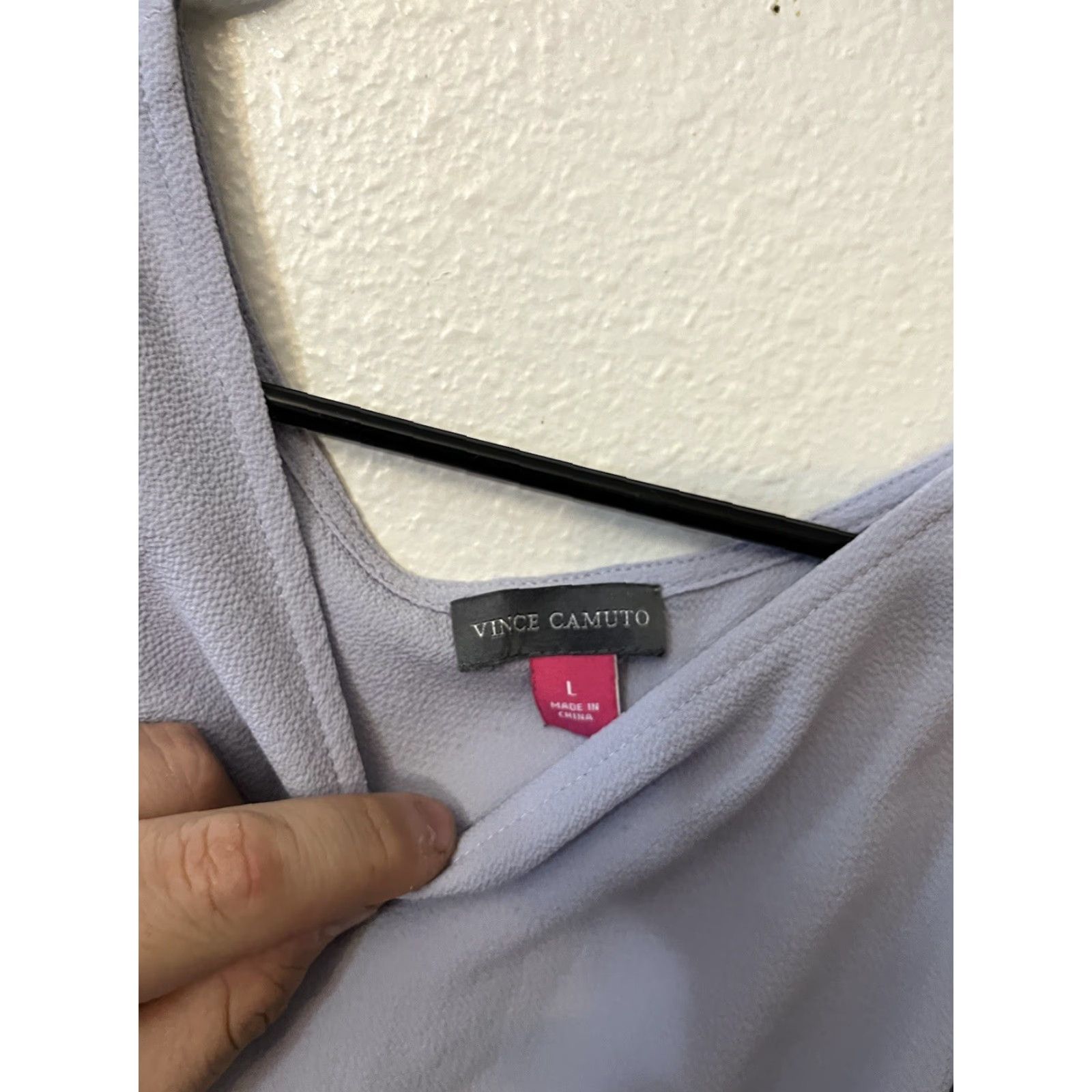 Vince Camuto Vince Camuto Women's Purple Sheer Cold Shoulder Blouse Size Large Size L / US 10 / IT 46 - 2 Thumbnail