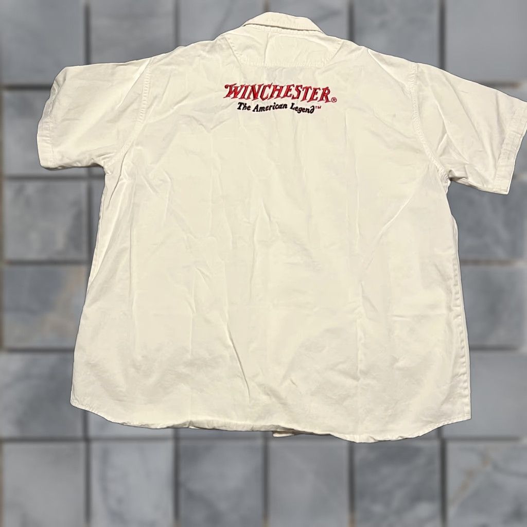 Vintage Winchester Shirt Mens XXL Short Sleeve Button Down Padded Shoulder White 2XL Regular Mens Size US XXL / EU 58 / 5 - 1 Thumbnail