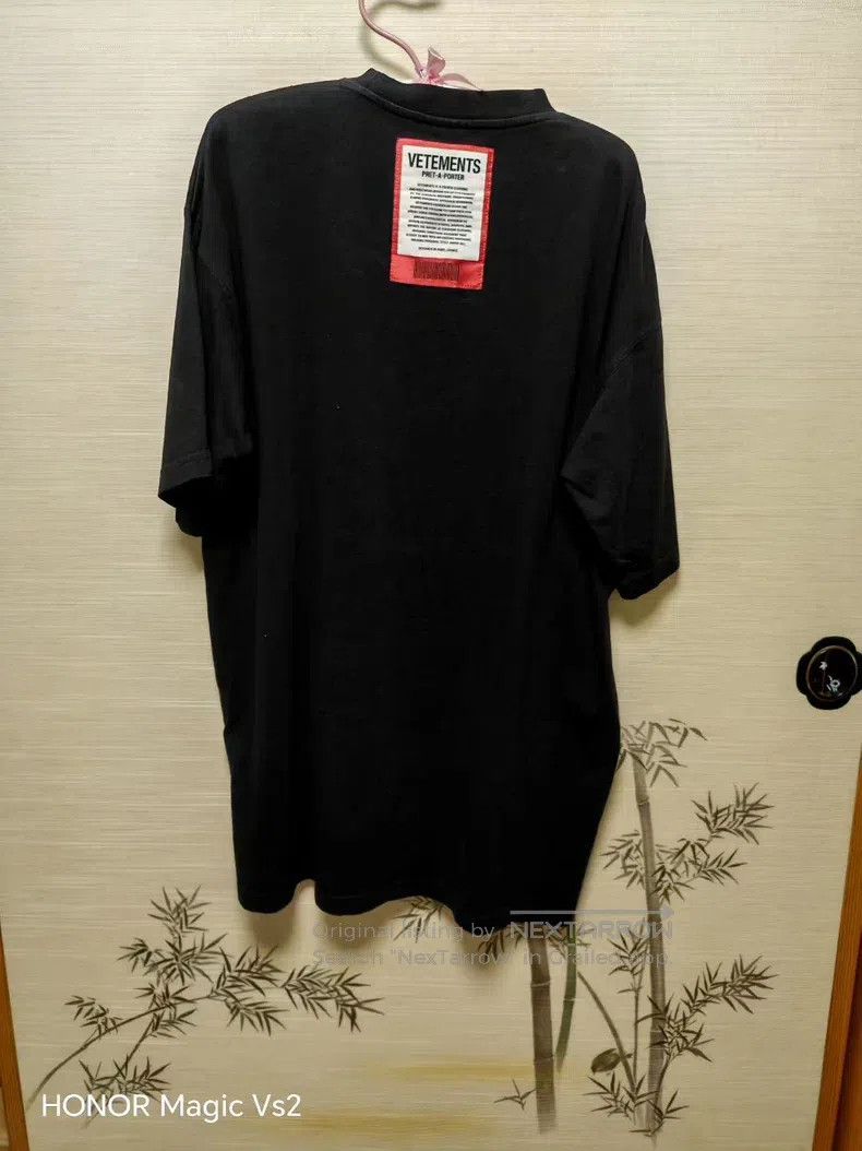 Vetements Vetements Letter Patch Commodity Code T-shirt Size US S / EU 44-46 / 1 - 1 Thumbnail