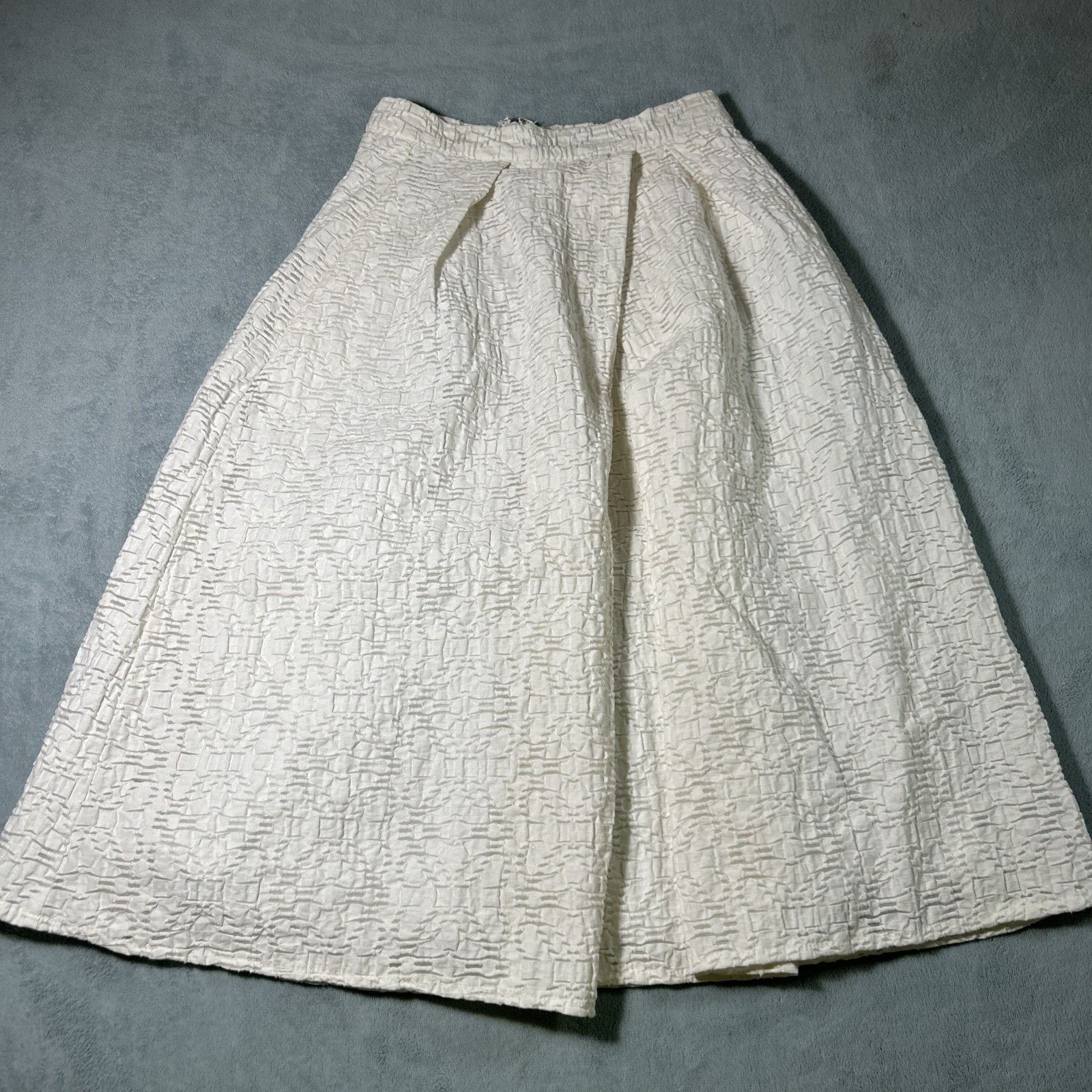 Magnolia Pearl Whimsical Seersucker Skirt 24x26 Whimsigoth Fairycore Boho Size 24" / US 00 / IT 34 - 1 Thumbnail