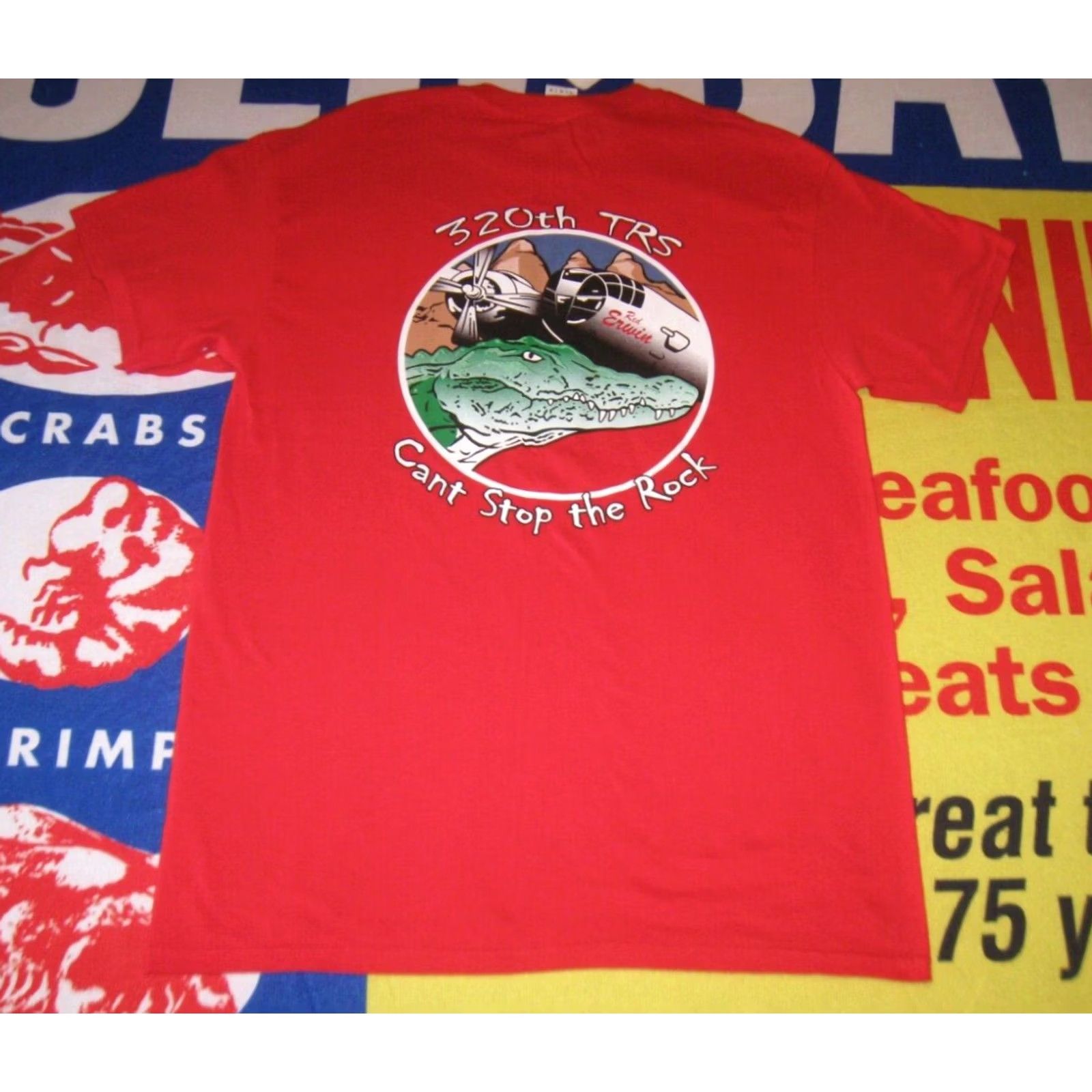 Gildan Nike 320th Training Squadron T Shirt Men M Red Erwin Graphic Print Classic Gildan Cotton Short Sleeve Logo Military Shirt Mens Size US M / EU 48-50 / 2 - 4 Thumbnail