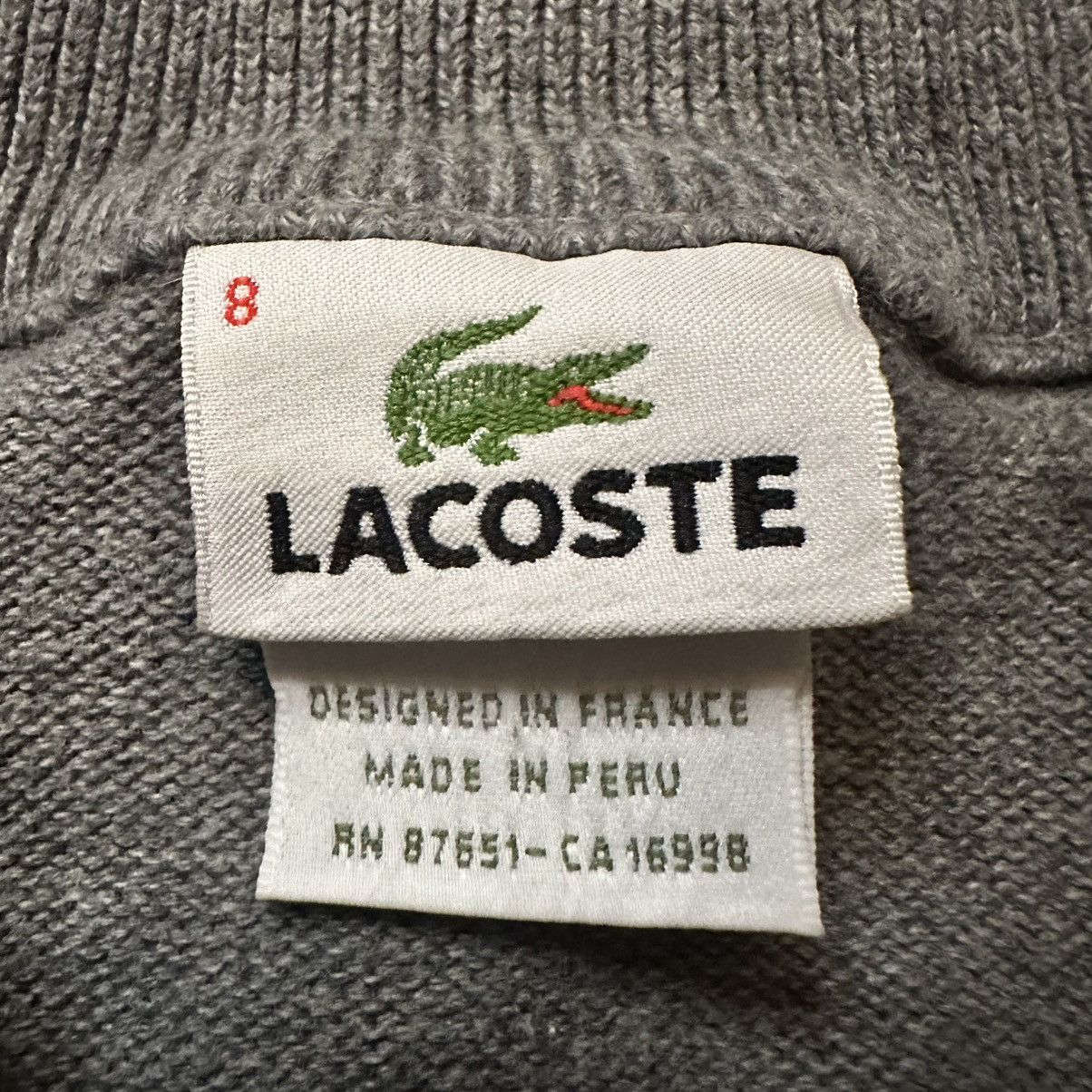 Lacoste Grey Lacoste Knit Quarter Zip Sweater Size XXL Size US XXL / EU 58 / 5 - 5 Thumbnail