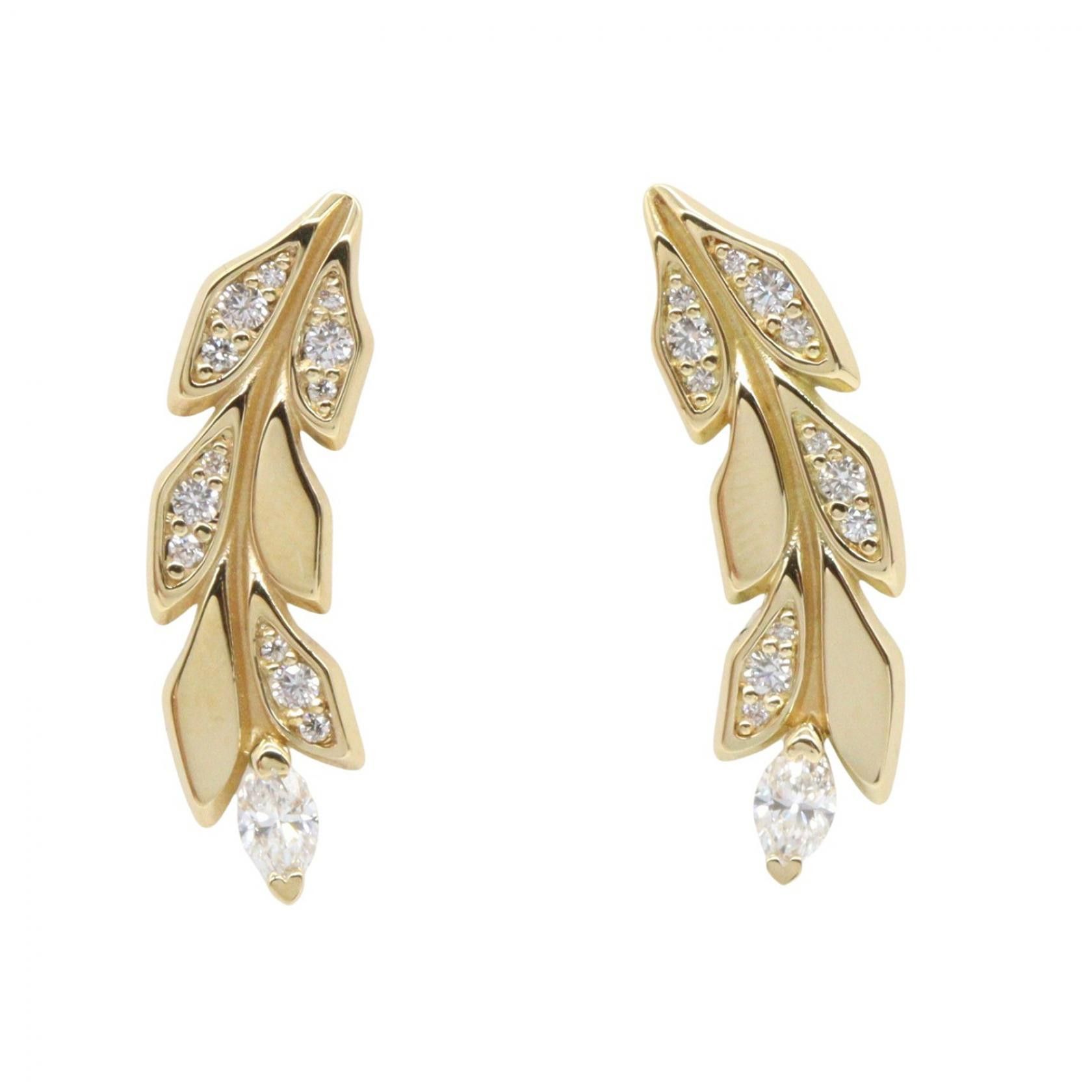 Tiffany & Co. Tiffany & Co. Tiffany＆Co. Victoria Au750 Diamond Earrings Precious Metal Earrings DUTY FREE for USA Size ONE SIZE - 1 Thumbnail