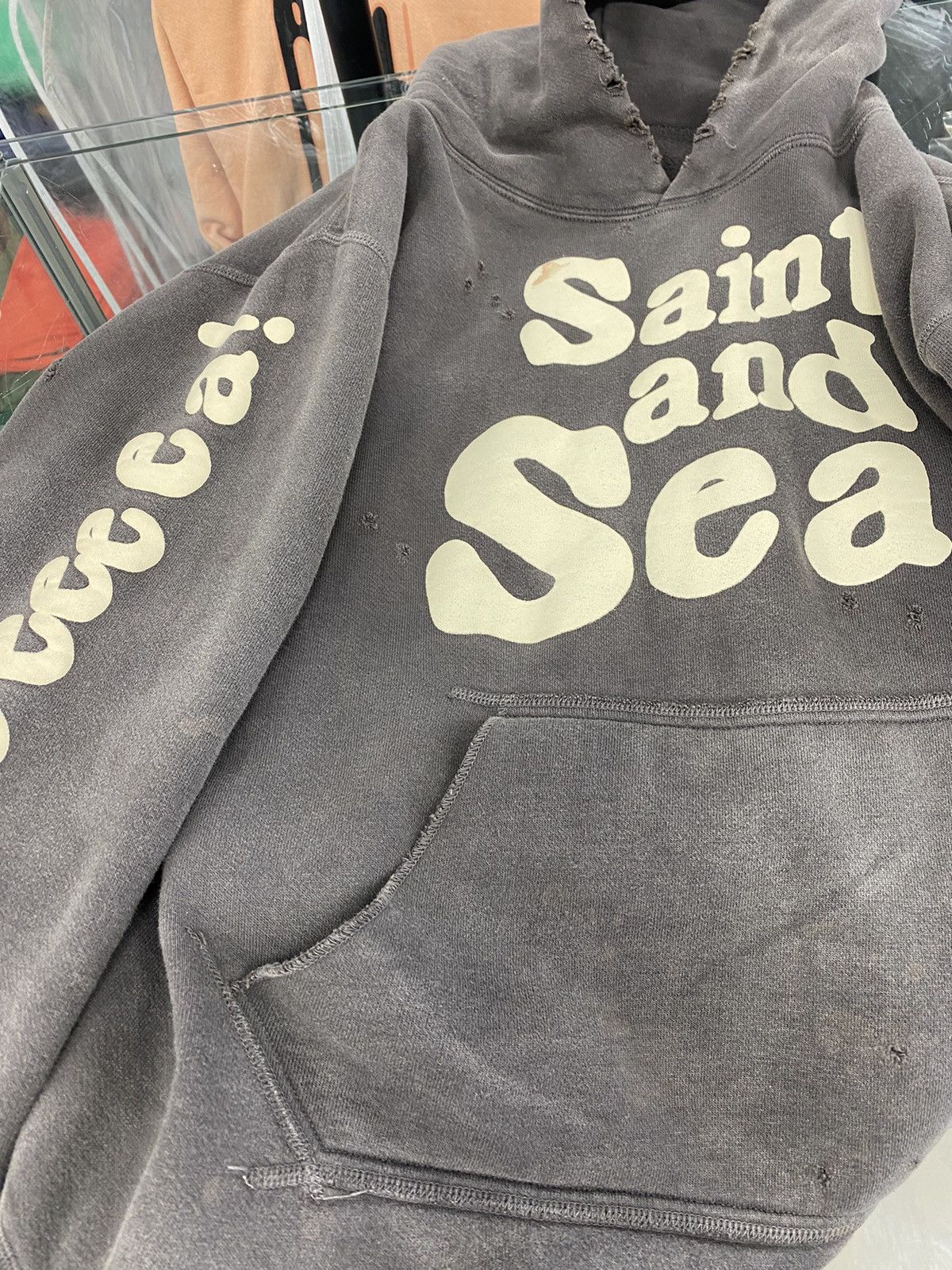 Saint Michael Saint Michael x Wind and Sea Saint and Sea hoodie small |  Grailed