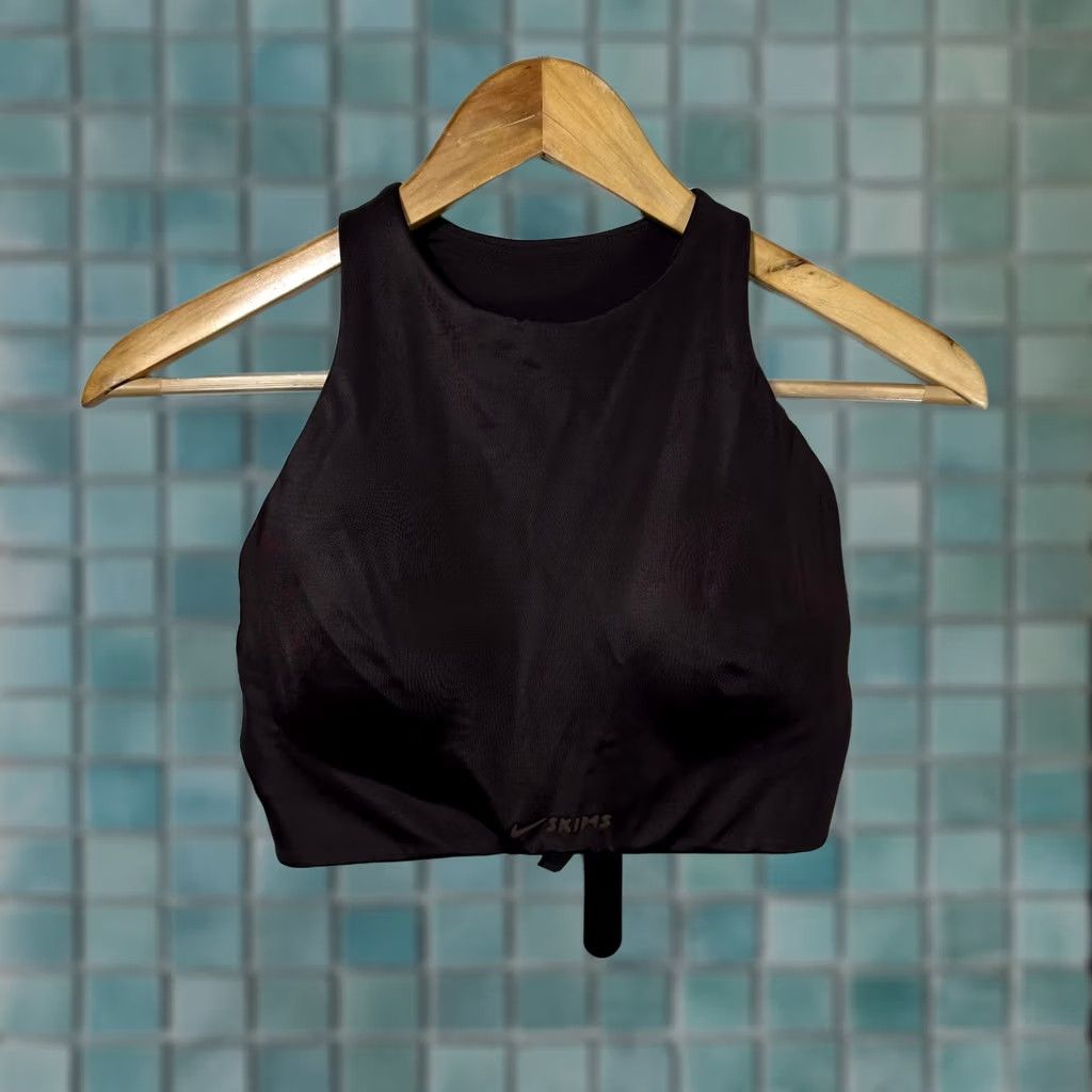 Nike Nike x SKIMS Shine High Neck Bra Phoenix Brown BR-SPT-7004W 34C Size ONE SIZE - 1 Thumbnail