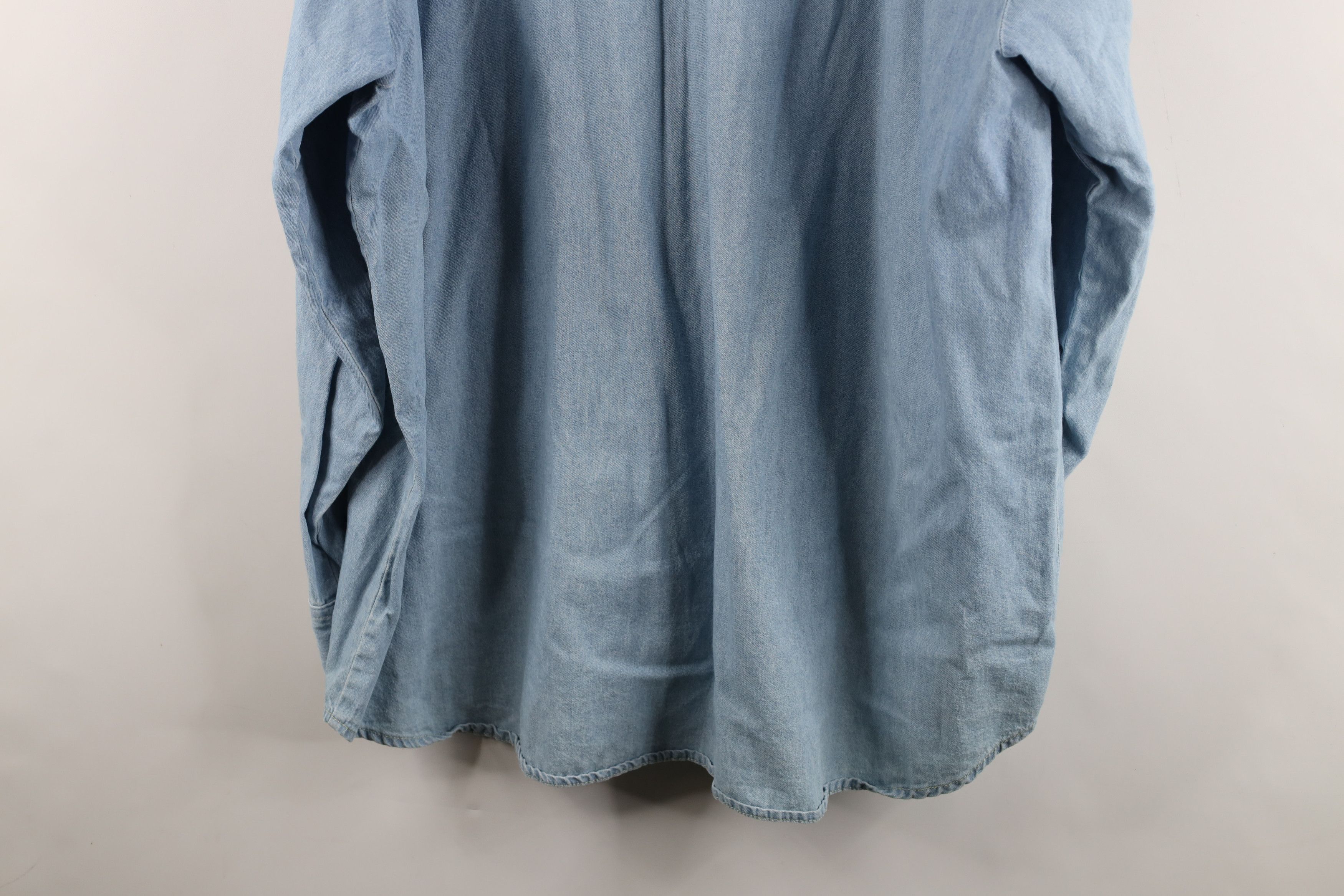 Vintage Vintage 90s Streetwear Equestrian Denim Button Down Shirt Size US XXL / EU 58 / 5 - 14 Thumbnail